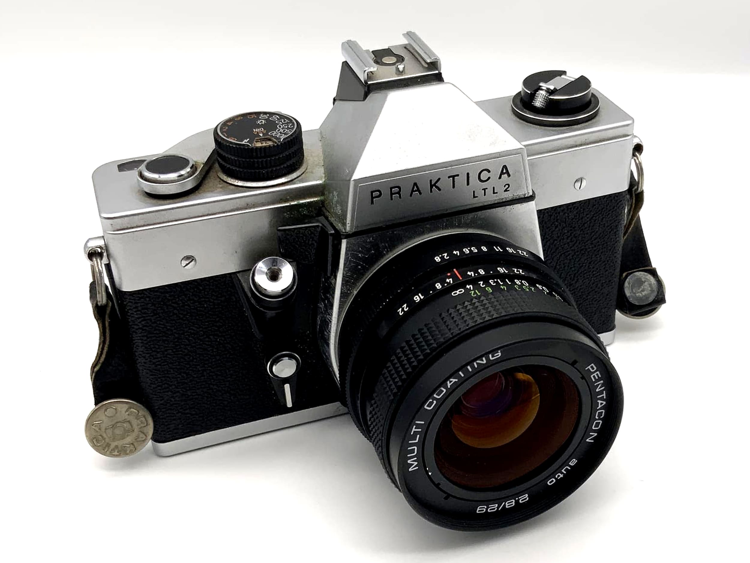 Pentacon Praktica LTL2 mit 2.8 29mm Objektiv Spiegelreflexkamera 35mm analog