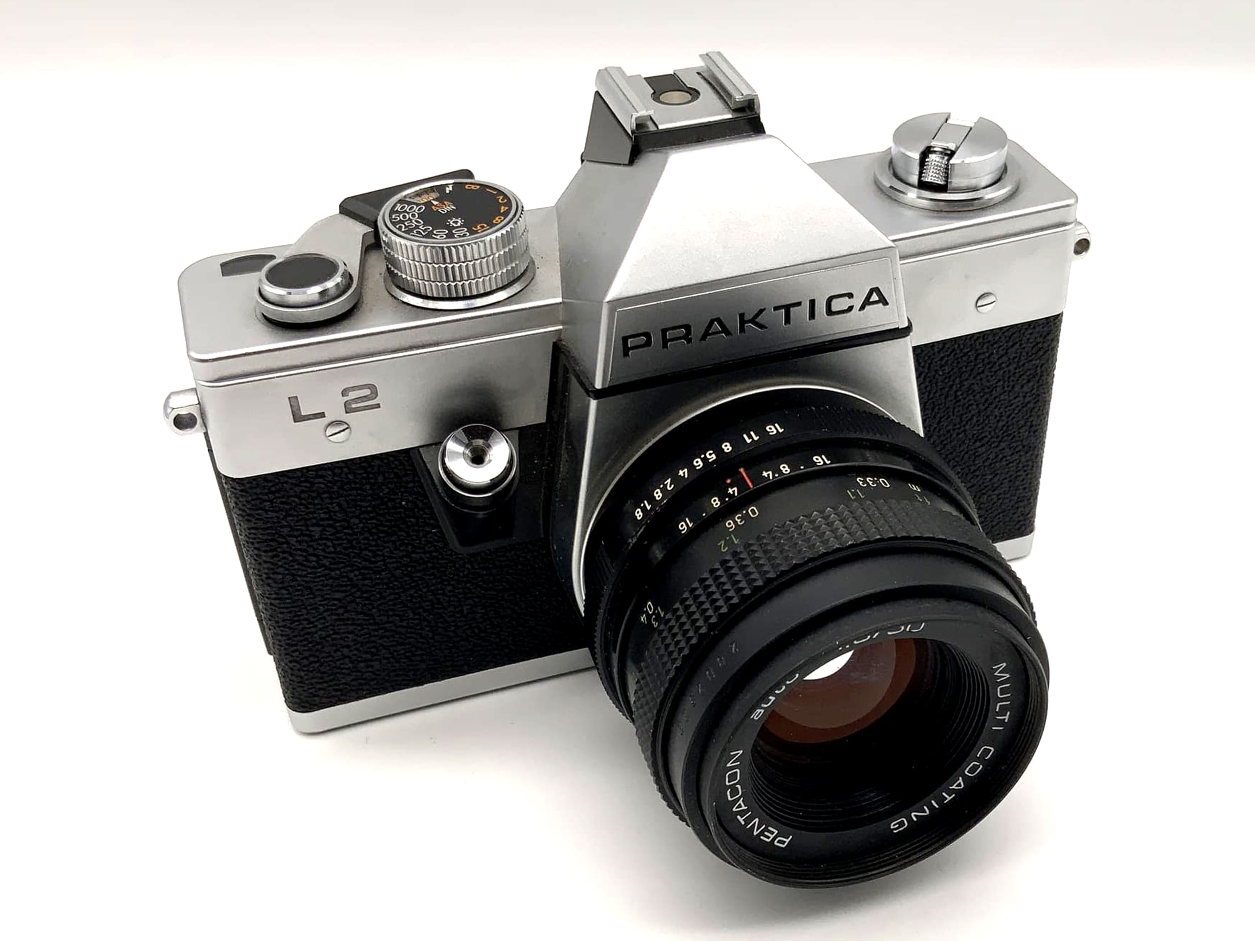 Pentacon Praktica L2 mit 1.8 50mm Objektiv Spiegelreflexkamera 35mm analog