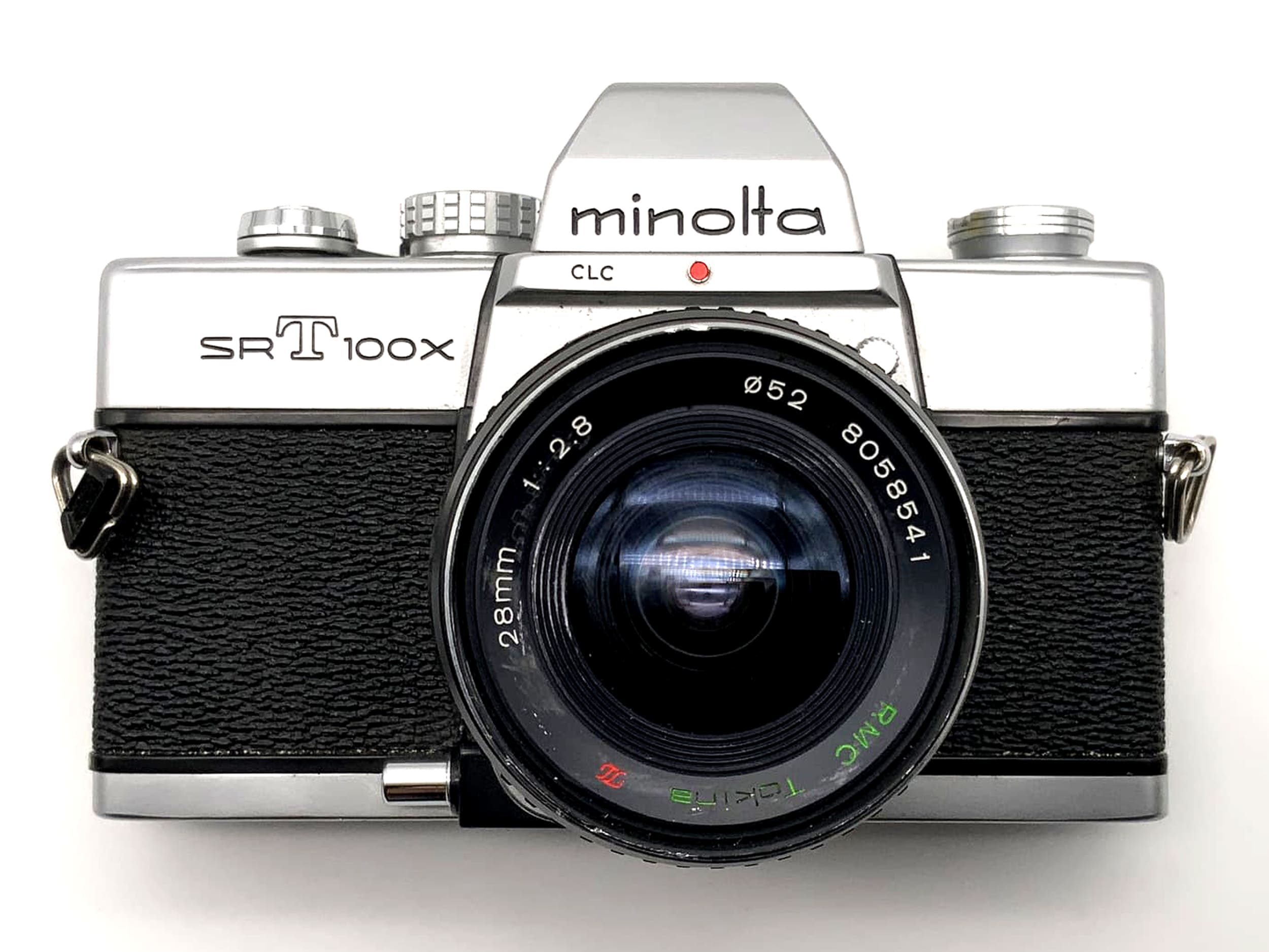 Minolta SRT 100x mit Tokina RMC 2.8 28mm Spiegelreflexkamera 35mm analog
