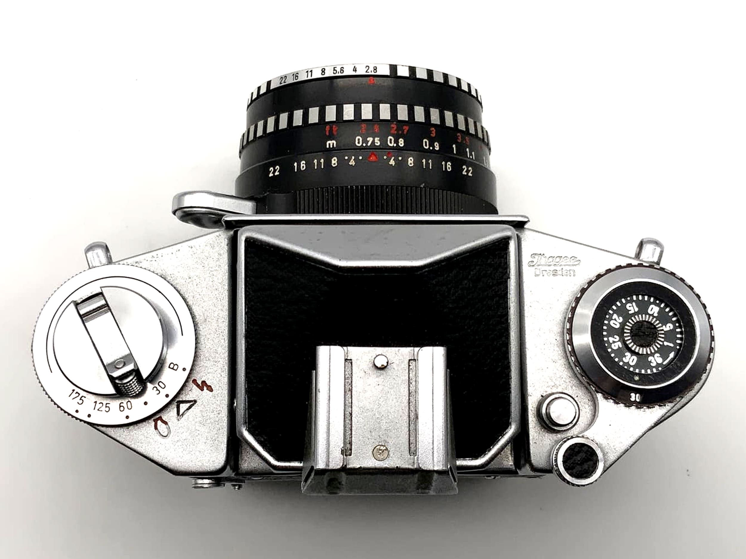 Exakta EXA 1a mit Meyer Optik Görlitz 2.8 50mm Spiegelreflexkamera 35mm analog