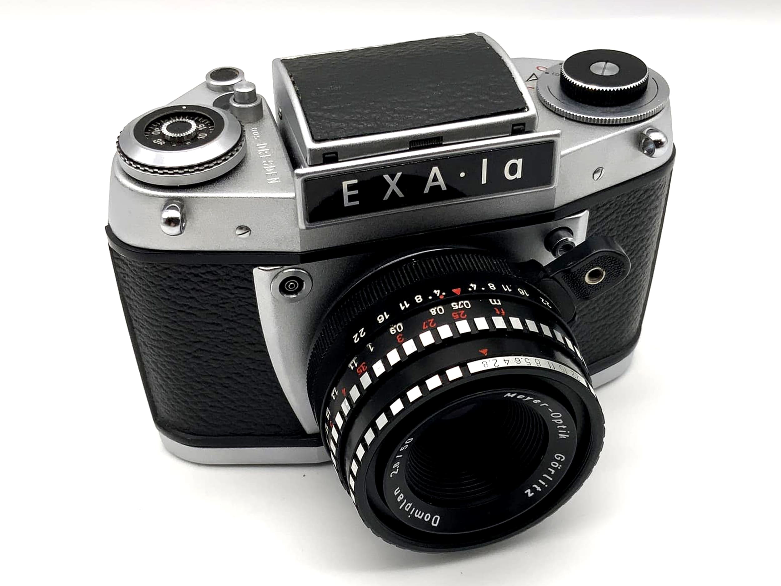 Exakta EXA 1a mit Görlitz 2.8 50mm Objektiv Spiegelreflexkamera 35mm analog