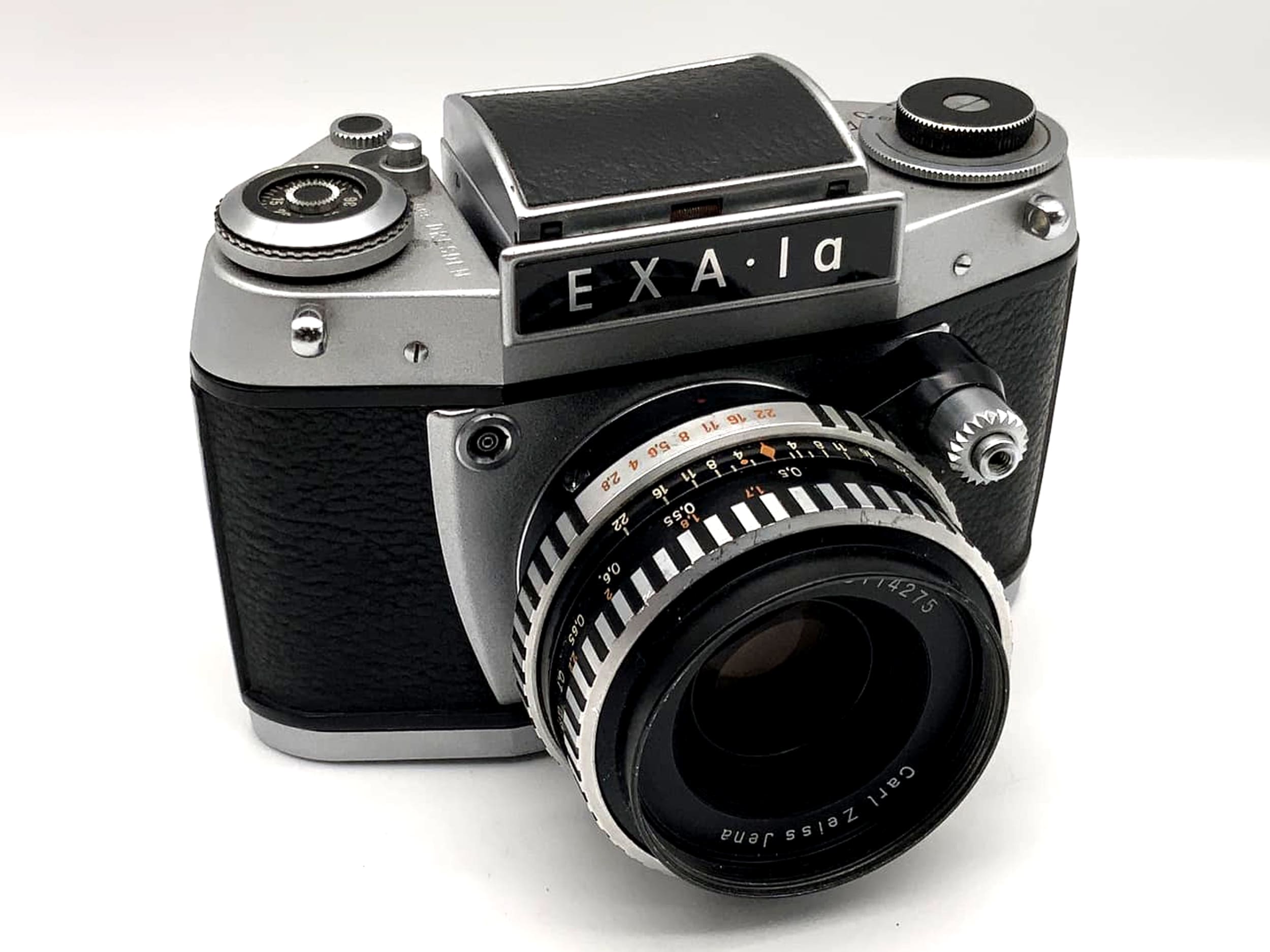 Exakta EXA 1a mit Carl Zeiss Tessar 2.8 50mm Spiegelreflexkamera 35mm analog