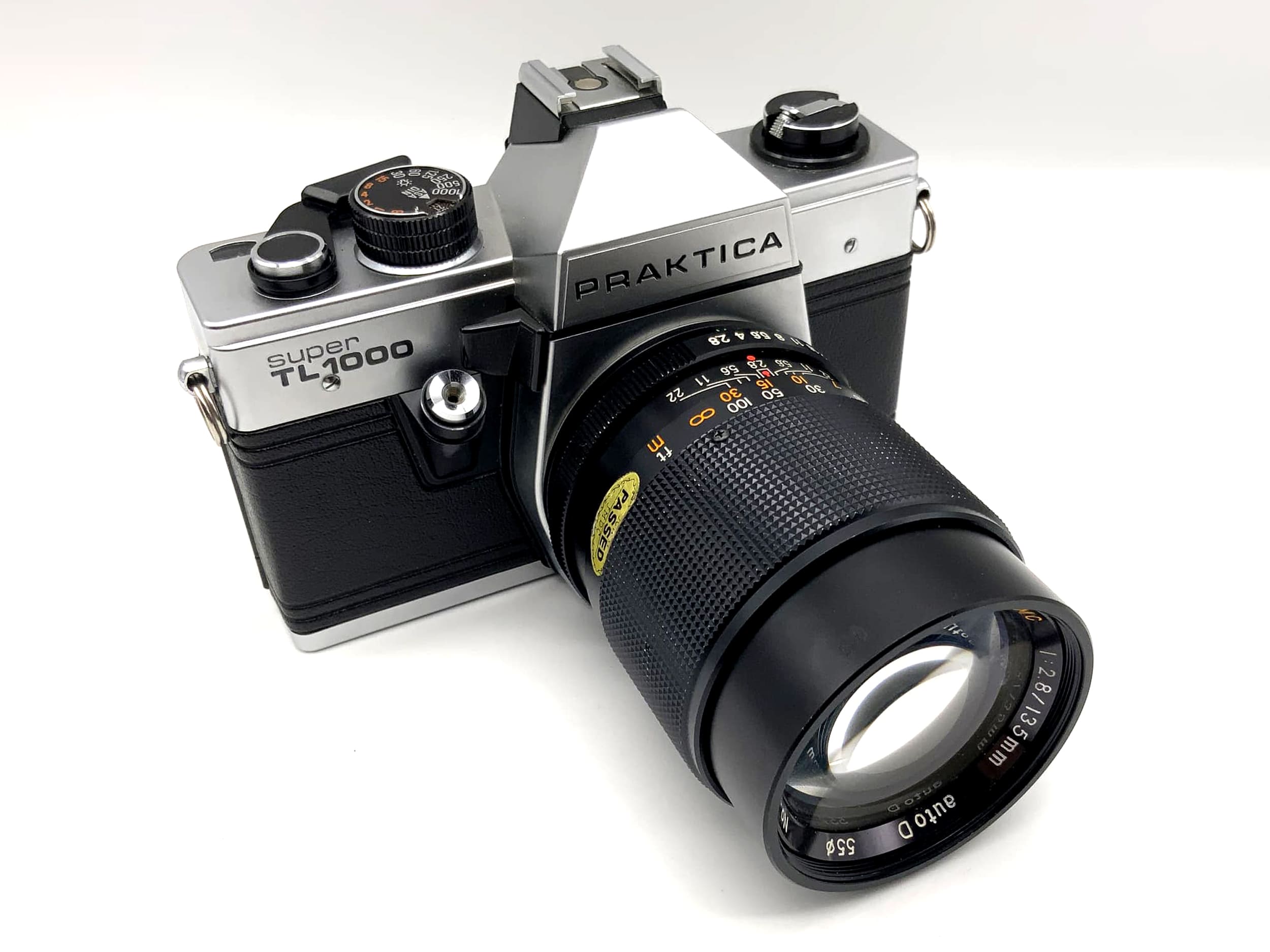 Pentacon Praktica Super TL 1000 mit Porst Tele MC 1:2.8 135mm Objektiv