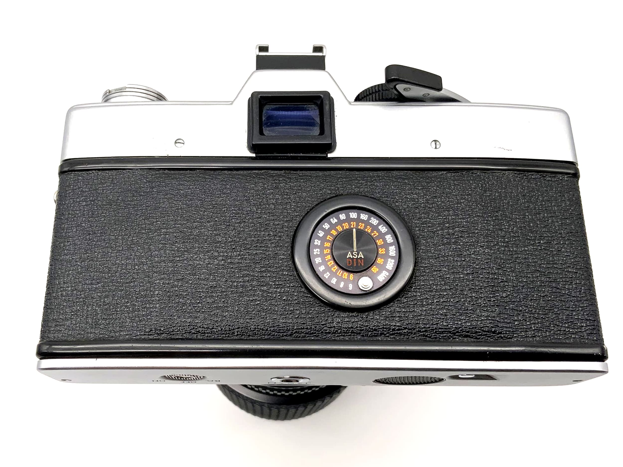 Minolta SRT101 mit Tokina 4.5 80-200mm Objektiv Spiegelreflexkamera 35mm analog