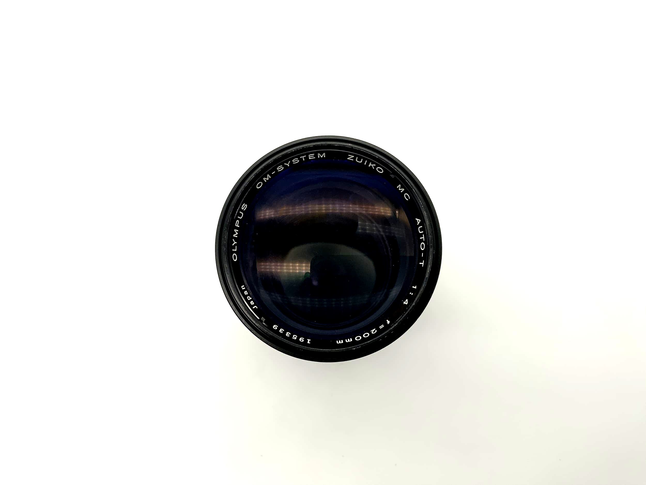 Olympus OM-System Zuiko MC Auto-T 200 mm 1:4 Objektiv analog