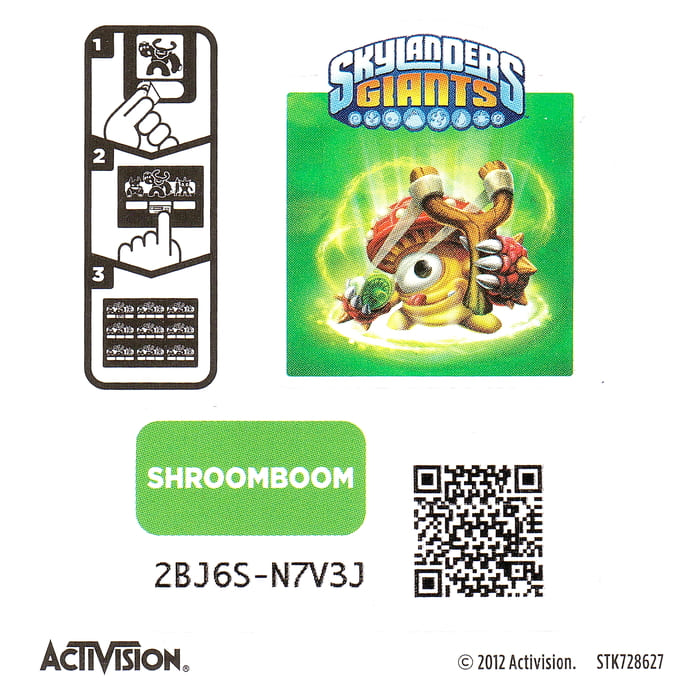 Skylanders Giants Shroomboom Aufkleber