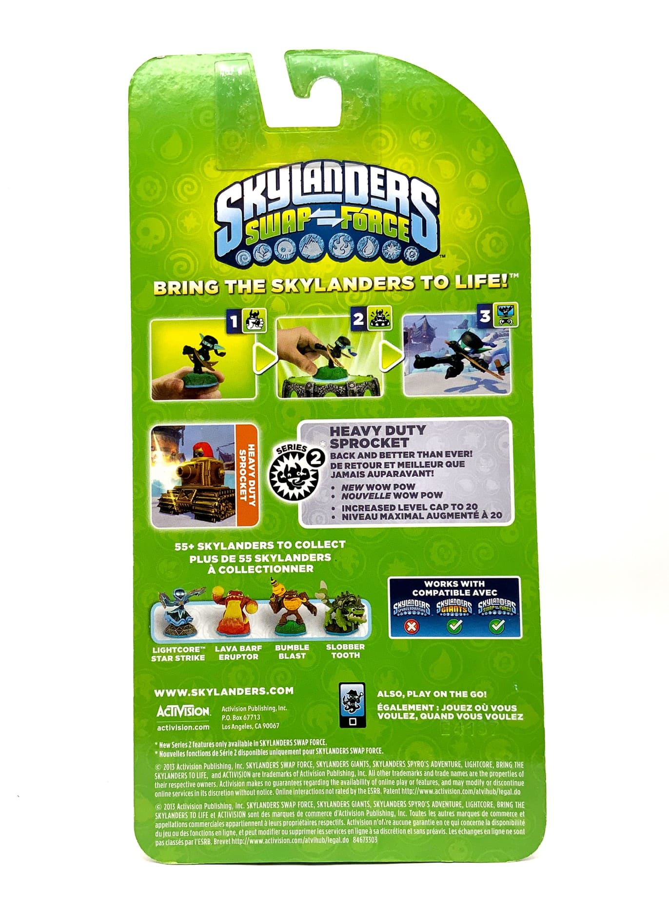 Skylanders Swap Force Metallic Heavy Duty Sprocket silber Chase Variante in OVP