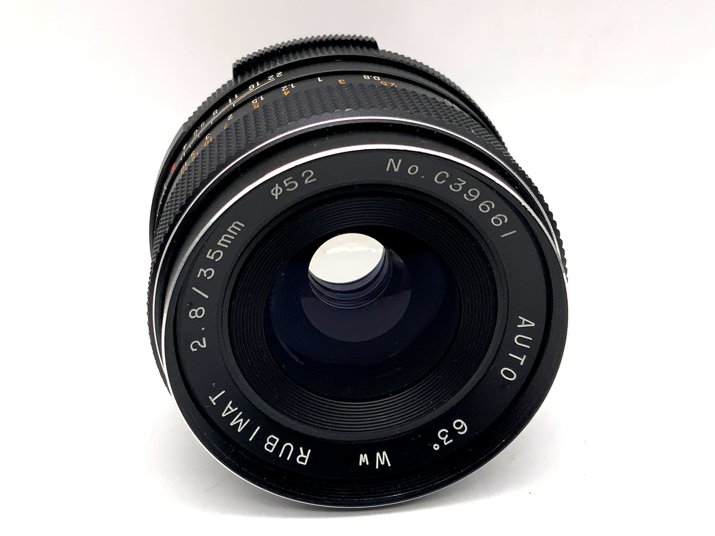 Rubimat 35mm 1:2.8 Objektiv Auto ww Weitwinkel Festbrennweite (M42)
