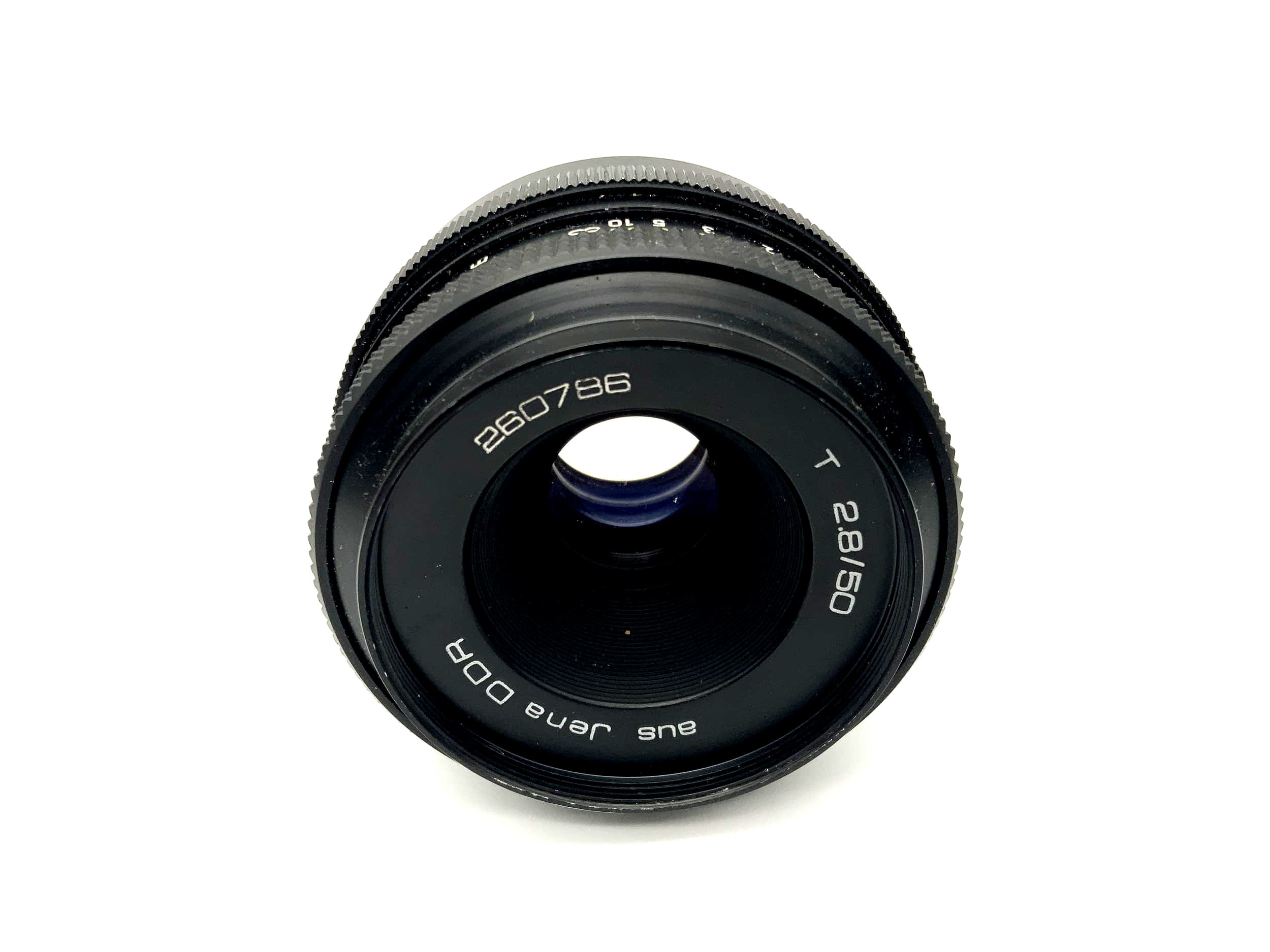 Carl Zeiss 50mm 1:2.8 Objektiv Tessar aus Jena DDR Kamera Camera Lens (M42)