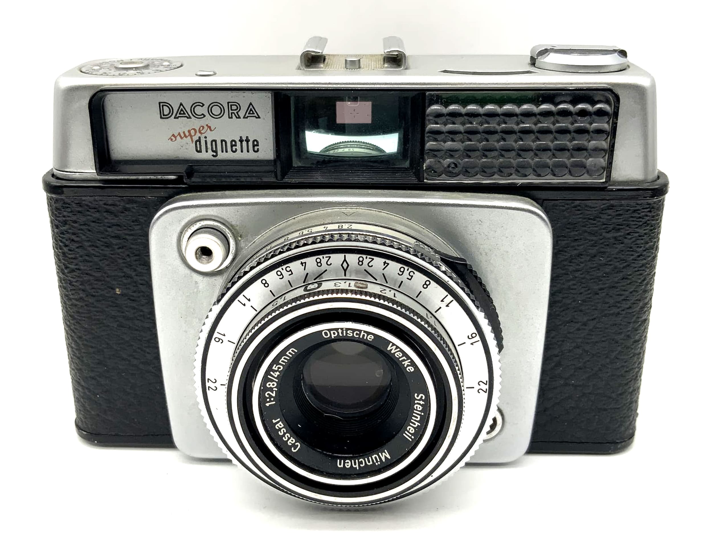 Dacora Super Dignette Sucherkamera mit Cassar 1:2.8 f=45mm Prontor 500 LK