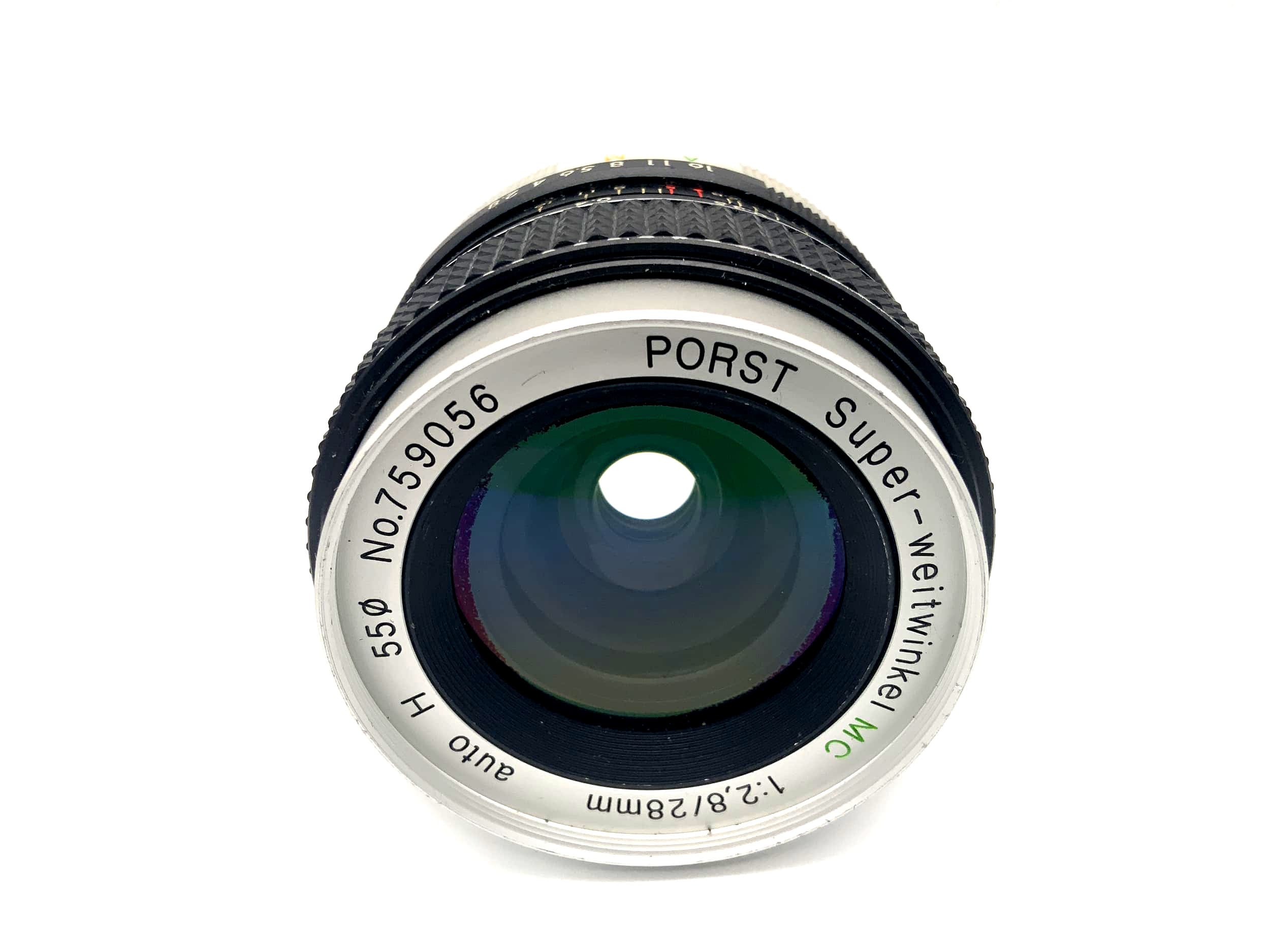 Porst 28mm 1:2.8 Objektiv Super-weitwinkel MC ww auto H Lens (M42)