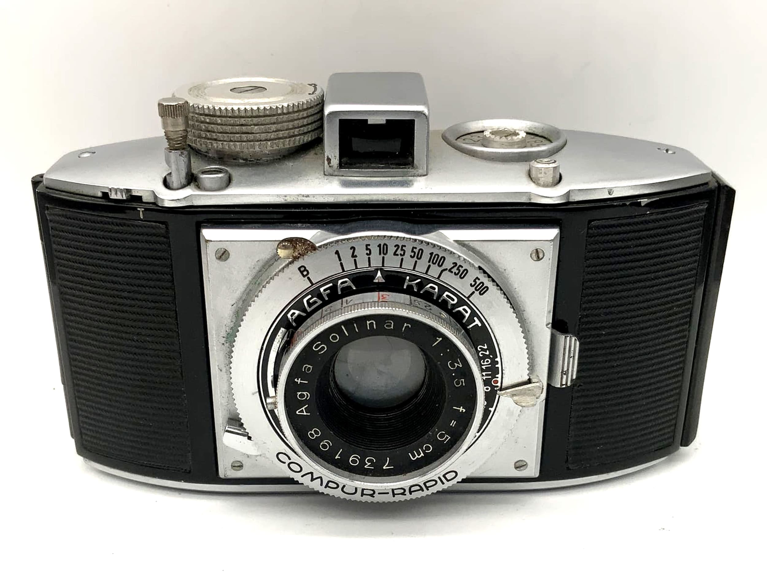 Agfa Karat Sucherkamera mit Solinar 1:3.5 f=5cm Compur Rapid Analogkamera
