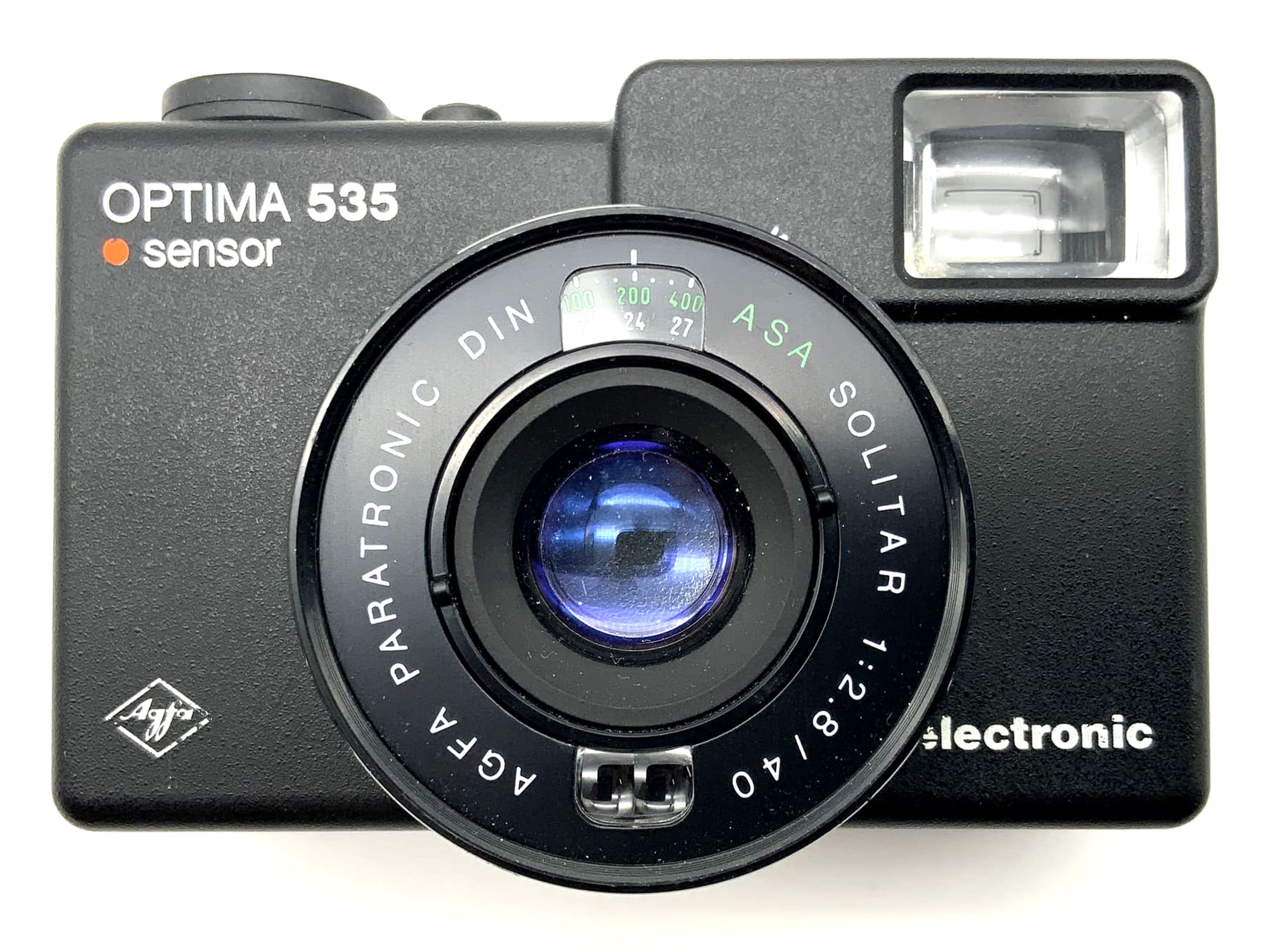 Agfa Optima 535 sensor Sucherkamera mit Solitar 40mm 1:2.8 35mm Kompaktkamera