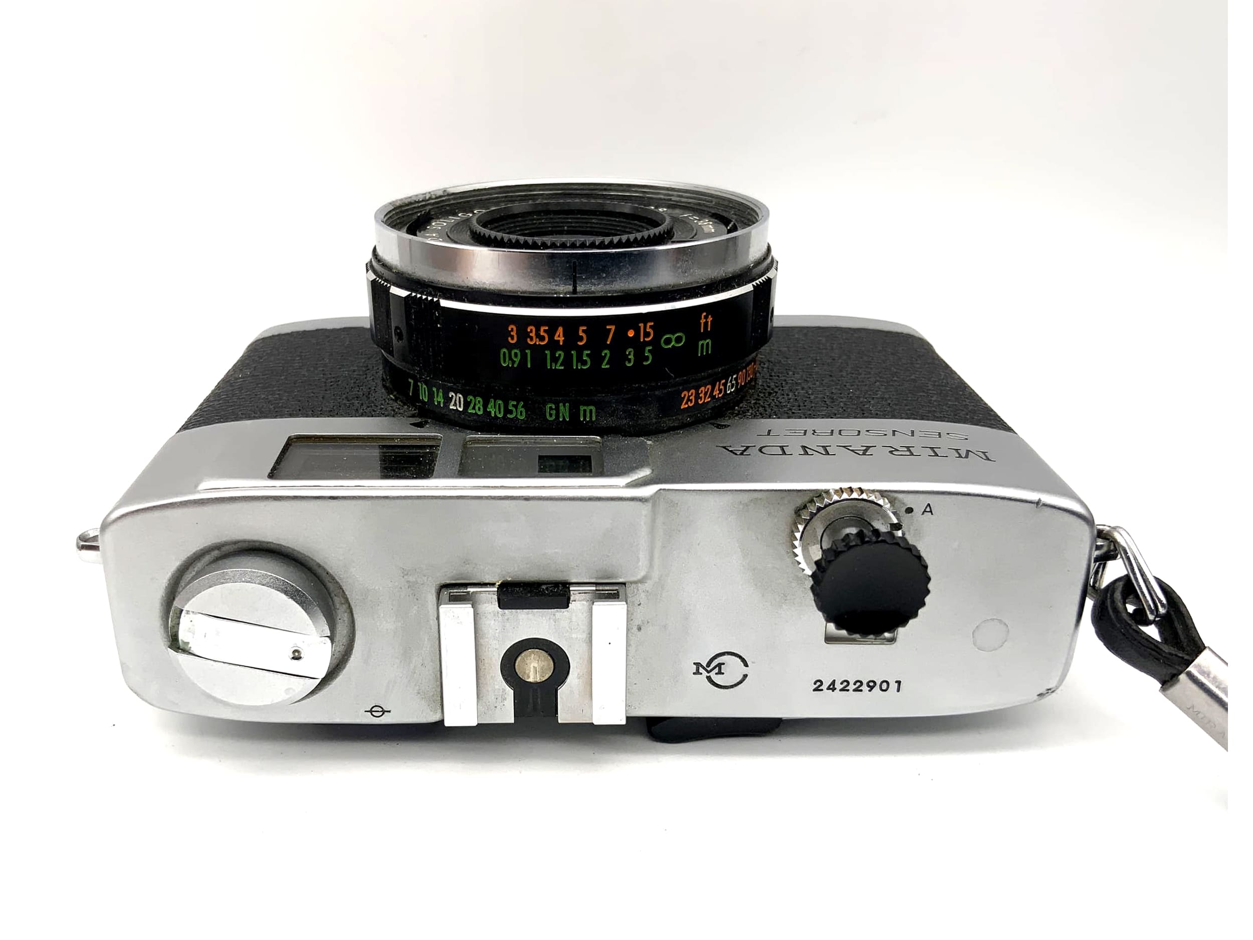 Miranda Sensoret Sucherkamera mit Miranda Soligor Lens 1:2,8 f=35mm Analogkamera