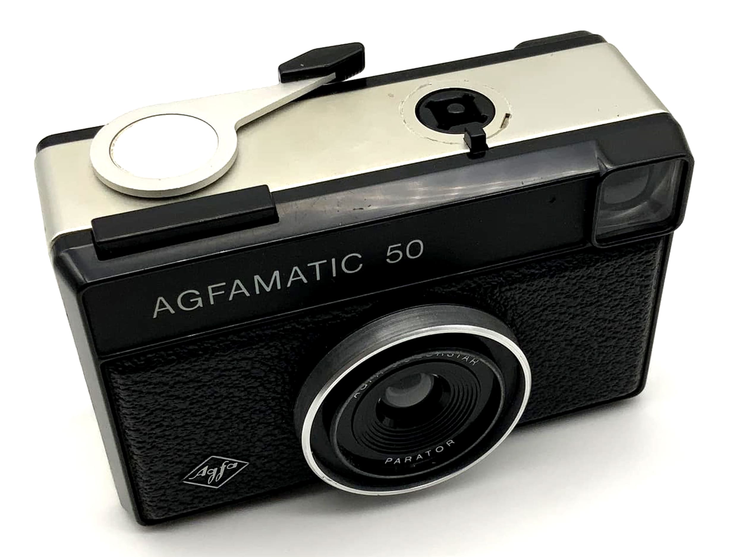 Agfa Agfamatic 50 Sucherkamera mit Colorstar Parator 35mm Kompaktkamera