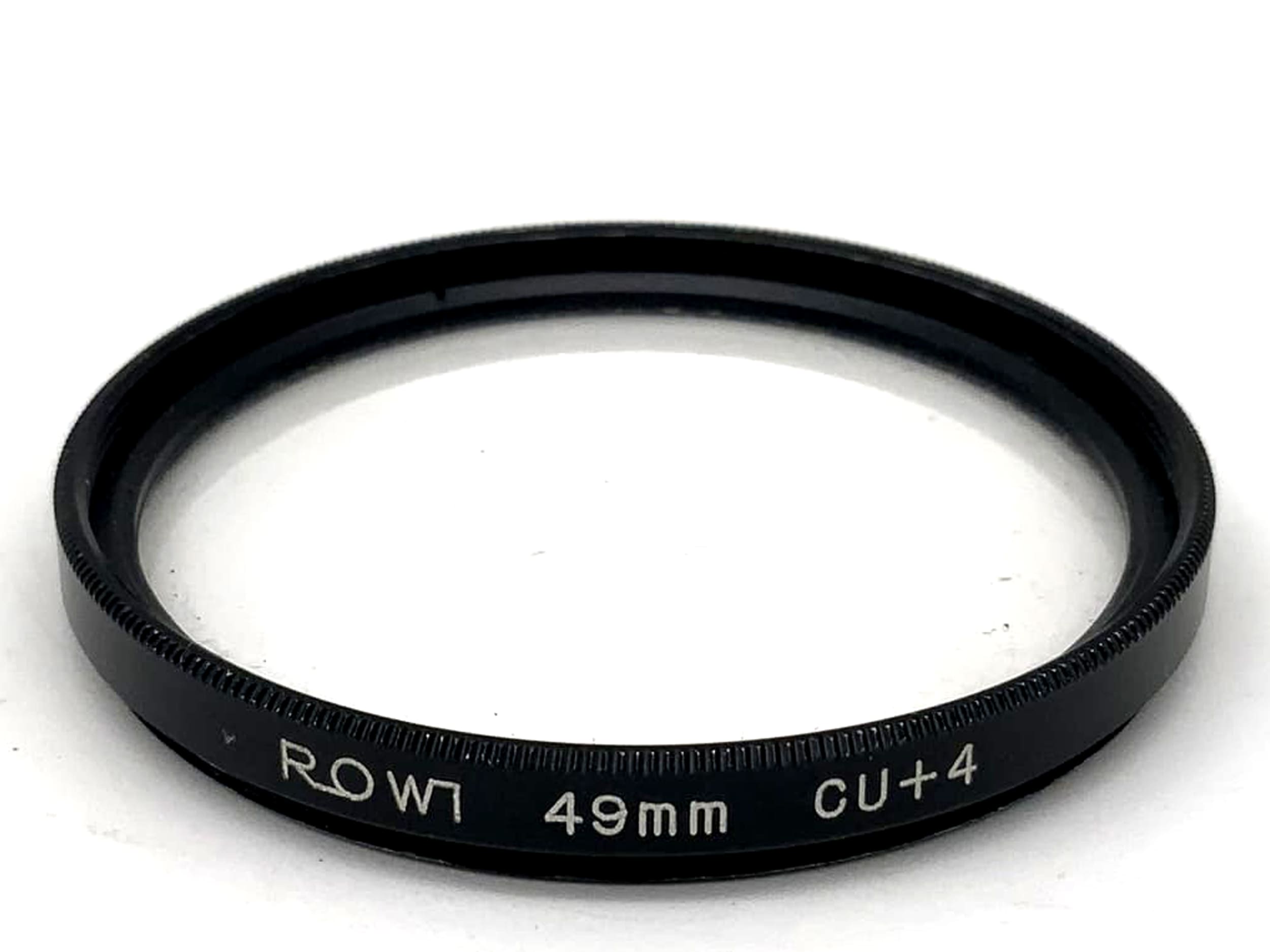 Rowi Nahlinse Close-Up CU+4 Filter 49mm Kreisförmig Filtergewinde M49