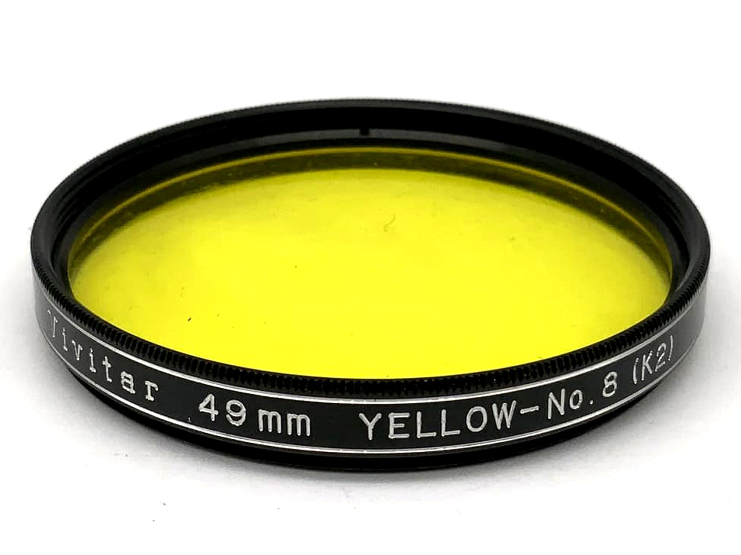 Vivitar Farbfilter Yellow-No.8 (K2) Filter 49mm Kreisförmig Filtergewinde M49