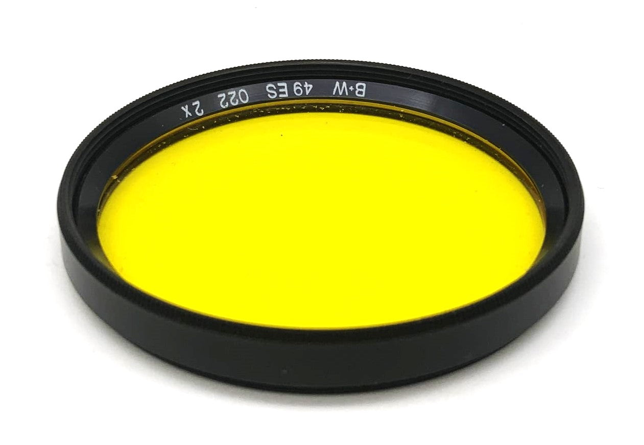 B+W Farbfilter 022 2x Gelb Yellow Filter 49mm Kreisförmig Filtergewinde M49