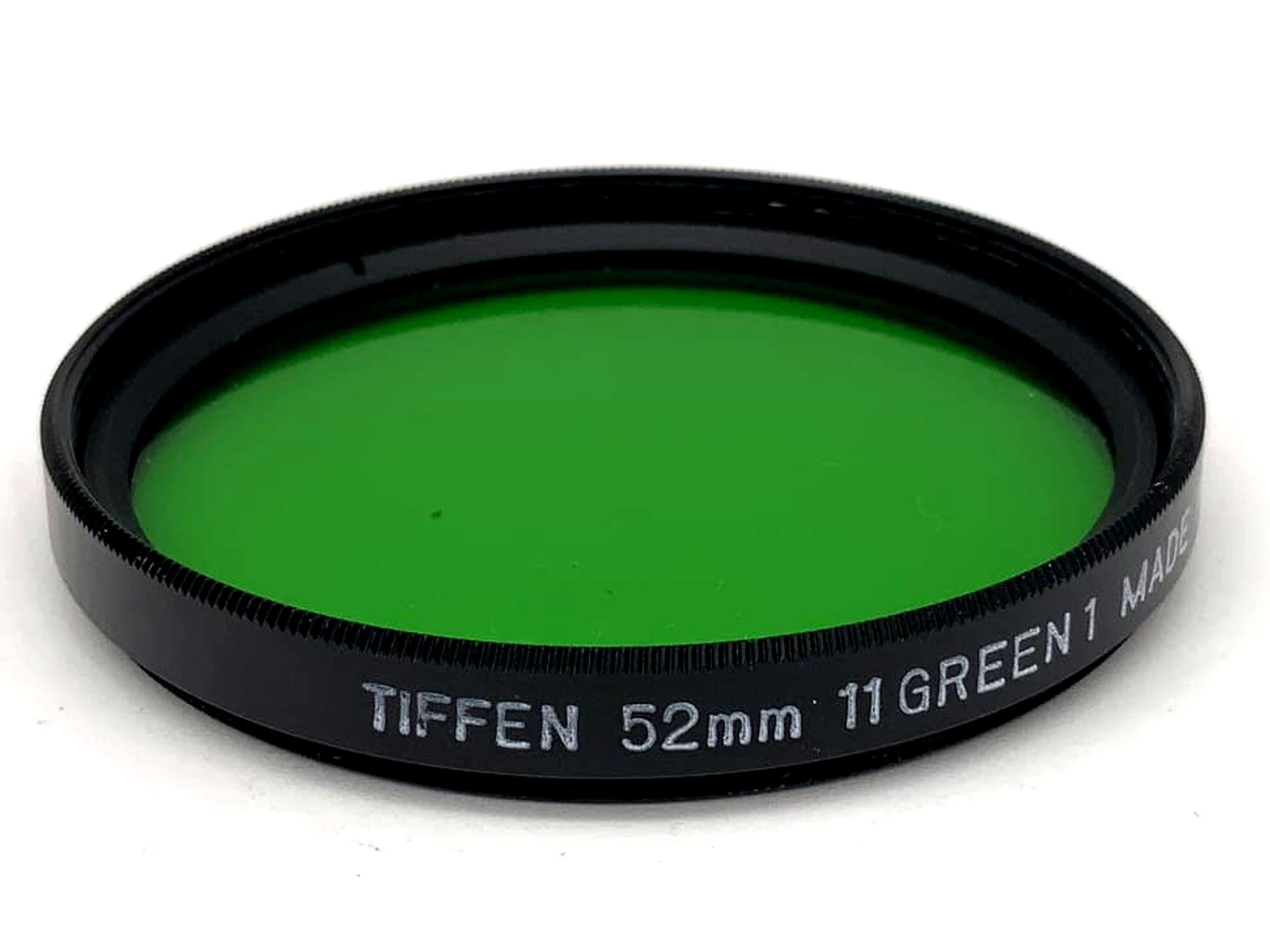 Tiffen Farbfilter 11 Green 1 Grün Made in U.S.A Filter 52mm Kreisförmig M52