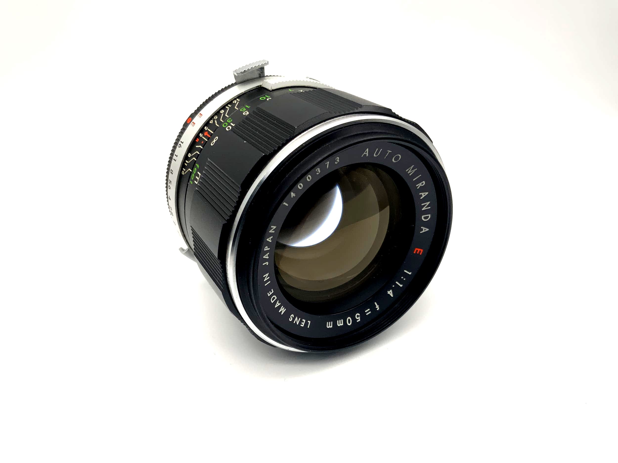 Miranda 50mm 1:1.4 Objektiv Auto red E rot E Lens (Miranda Bajonett)