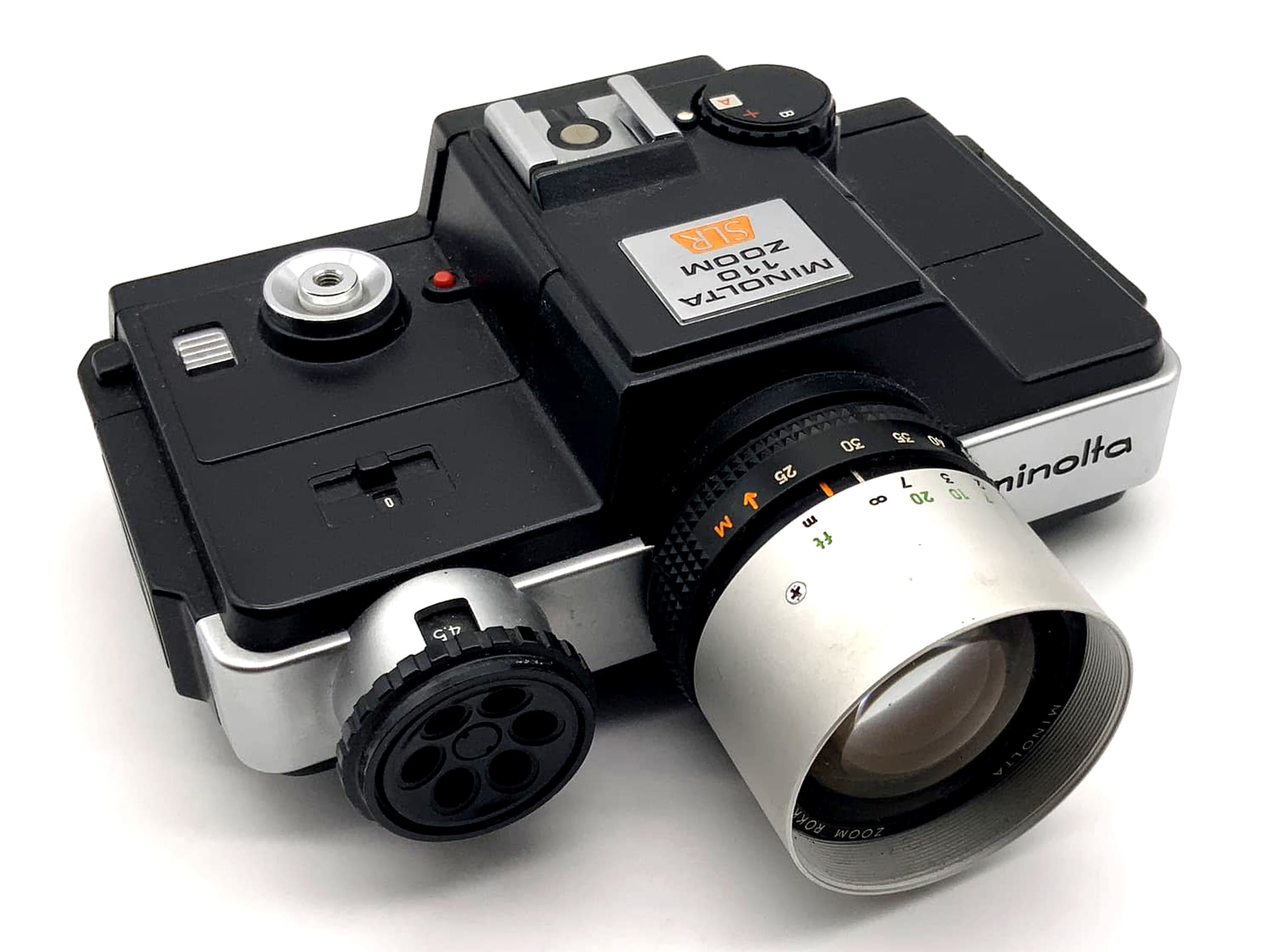 Minolta 110 Zoom SLR Sucherkamera mit Rokkor-Macro 50mm 1:4.5 110 Pocketfilm