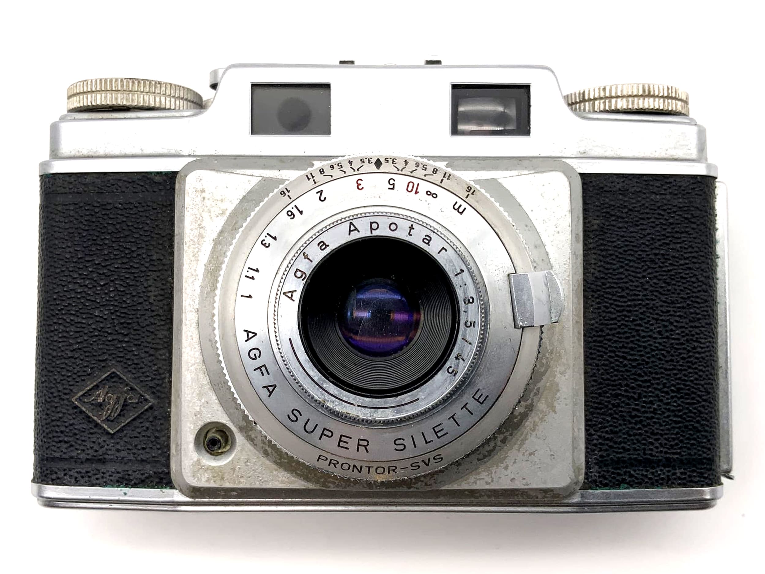 Agfa Super Silette Sucherkamera mit Apotar 45mm 1:3.5 35mm Prontor-SVS