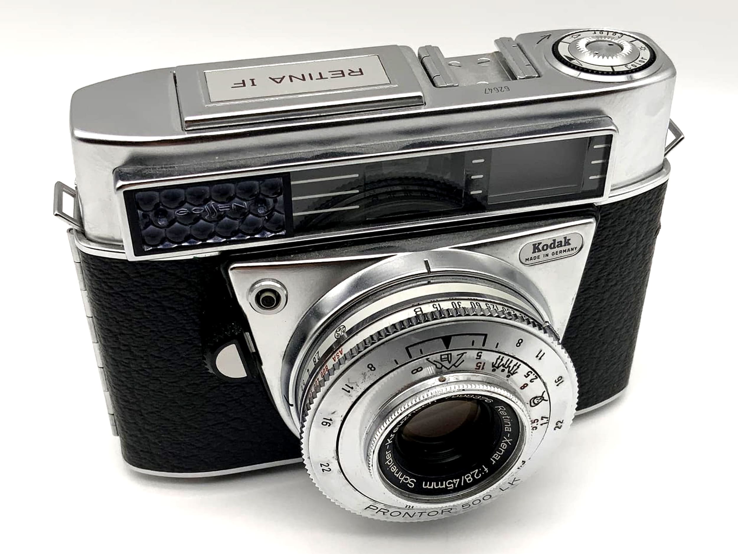 Kodak Retina IF Sucherkamera mit Retina Xenar 45mm 1:2.8 35mm Prontor 500 LK