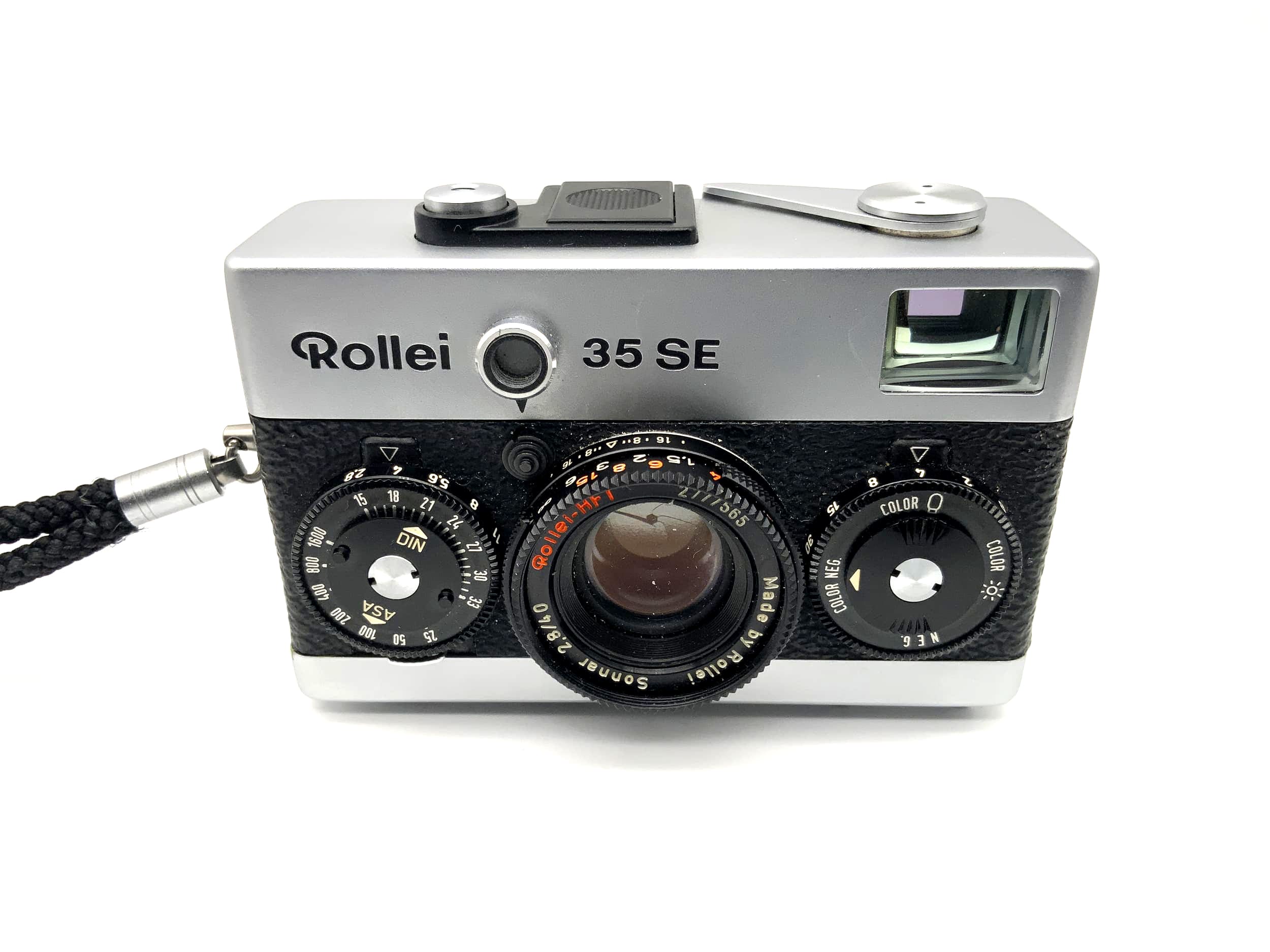 Rollei 35 SE Sucherkamera mit Rollei-HFT Sonnar 2,8/40 silber
