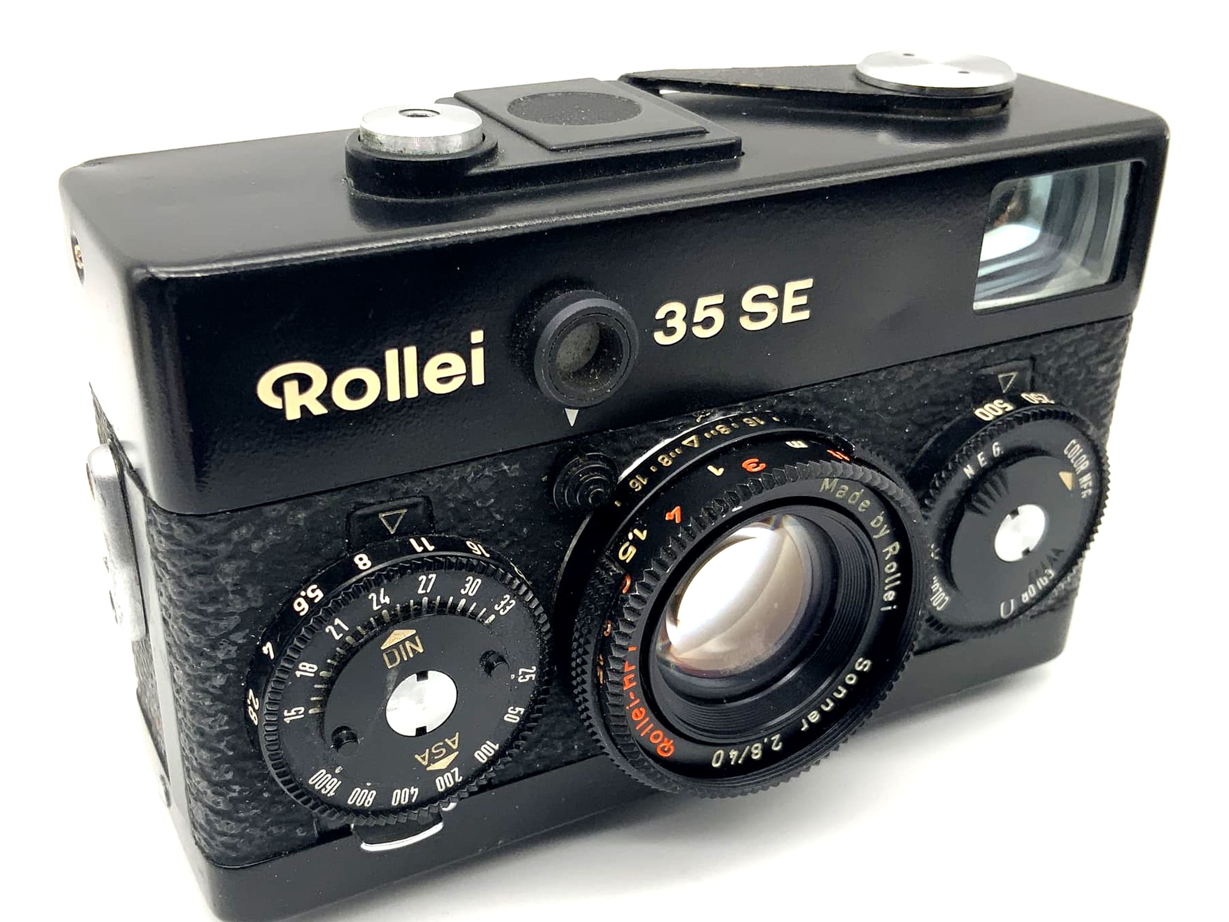 Rollei 35 SE Sucherkamera mit Rollei-HFT Sonnar 2,8/40 schwarz !Text lesen!