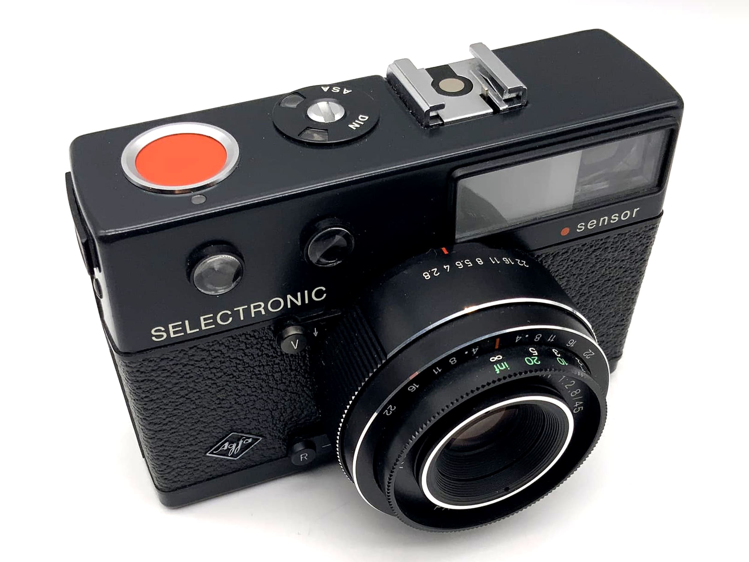 Agfa Selectronic sensor Sucherkamera mit Apotar 45mm 1:2.8 35mm Kompaktkamera