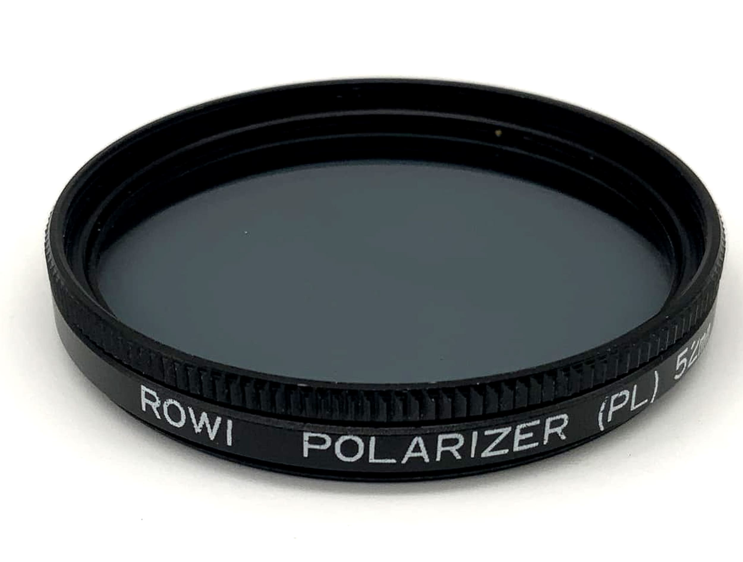 Rowi Polfilter Polarizer (PL) Filter 52mm Kreisförmig Filtergewinde M52