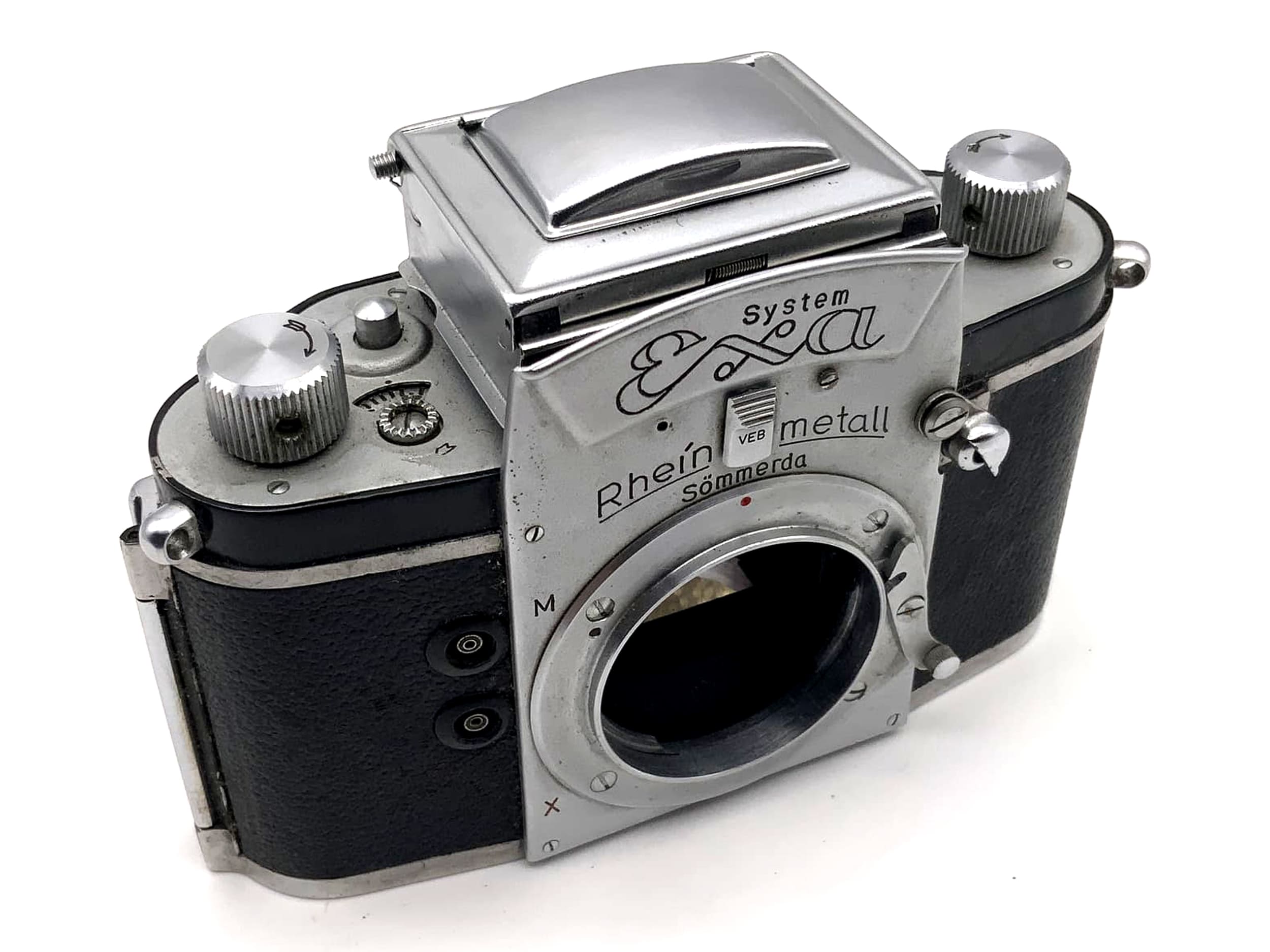 Ihagee System Exa Spiegelreflexkamera SLR mit Lichtschacht Rheinmetall 35mm Body