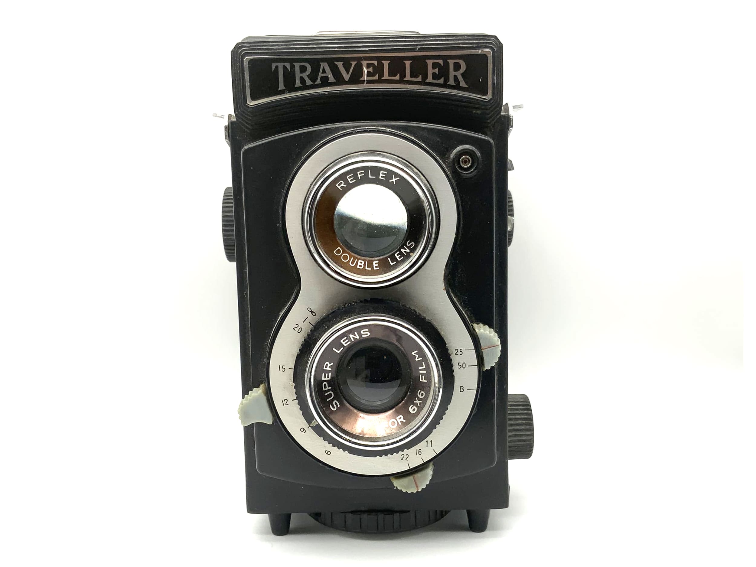 Traveller Reflex Double Lens TLR mit Super Lens for 6x6 film zweiäugige Kamera