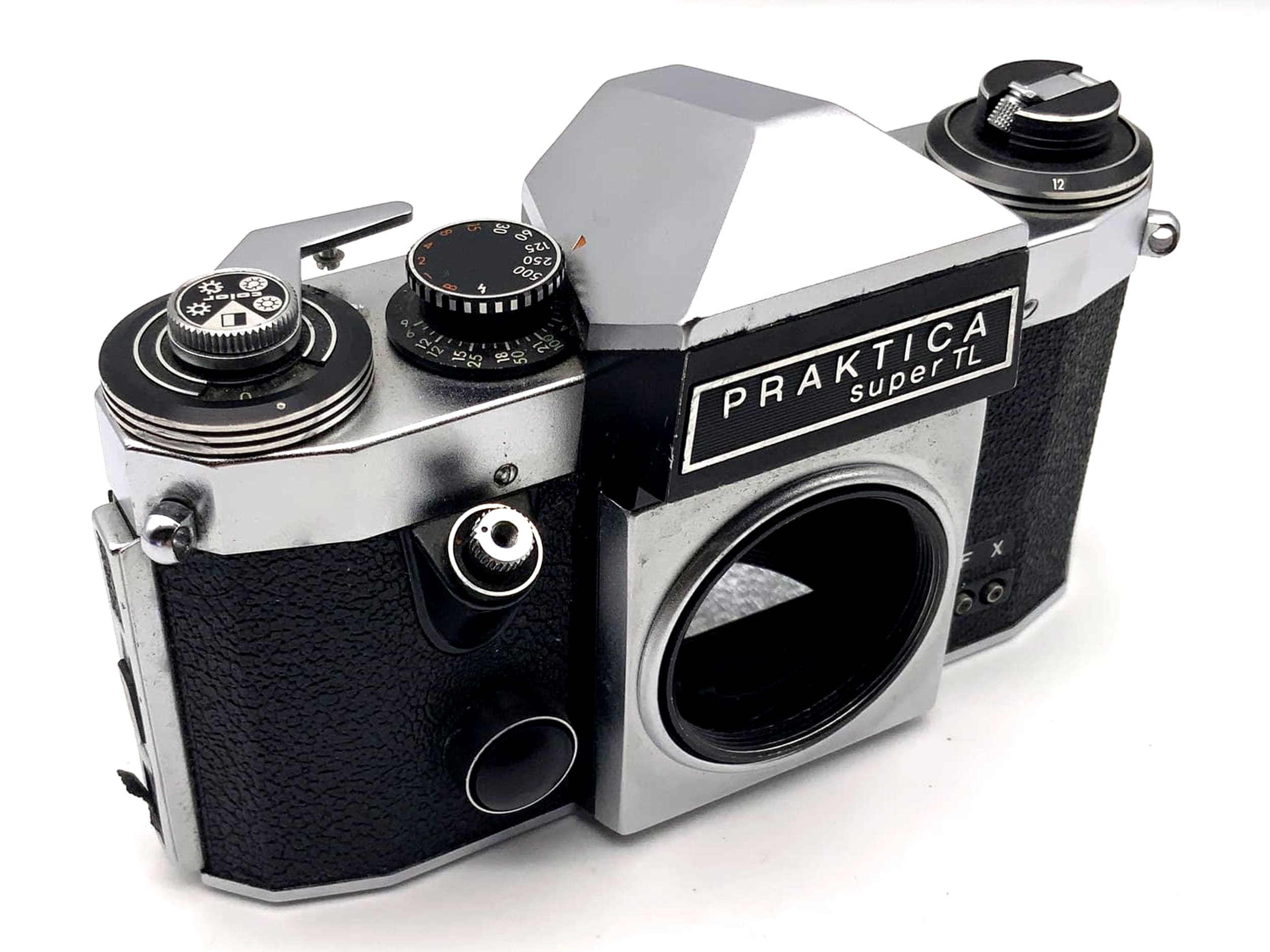 Praktica Super TL Spiegelreflexkamera SLR mit Sucher Pentacon 35mm Body Gehäuse