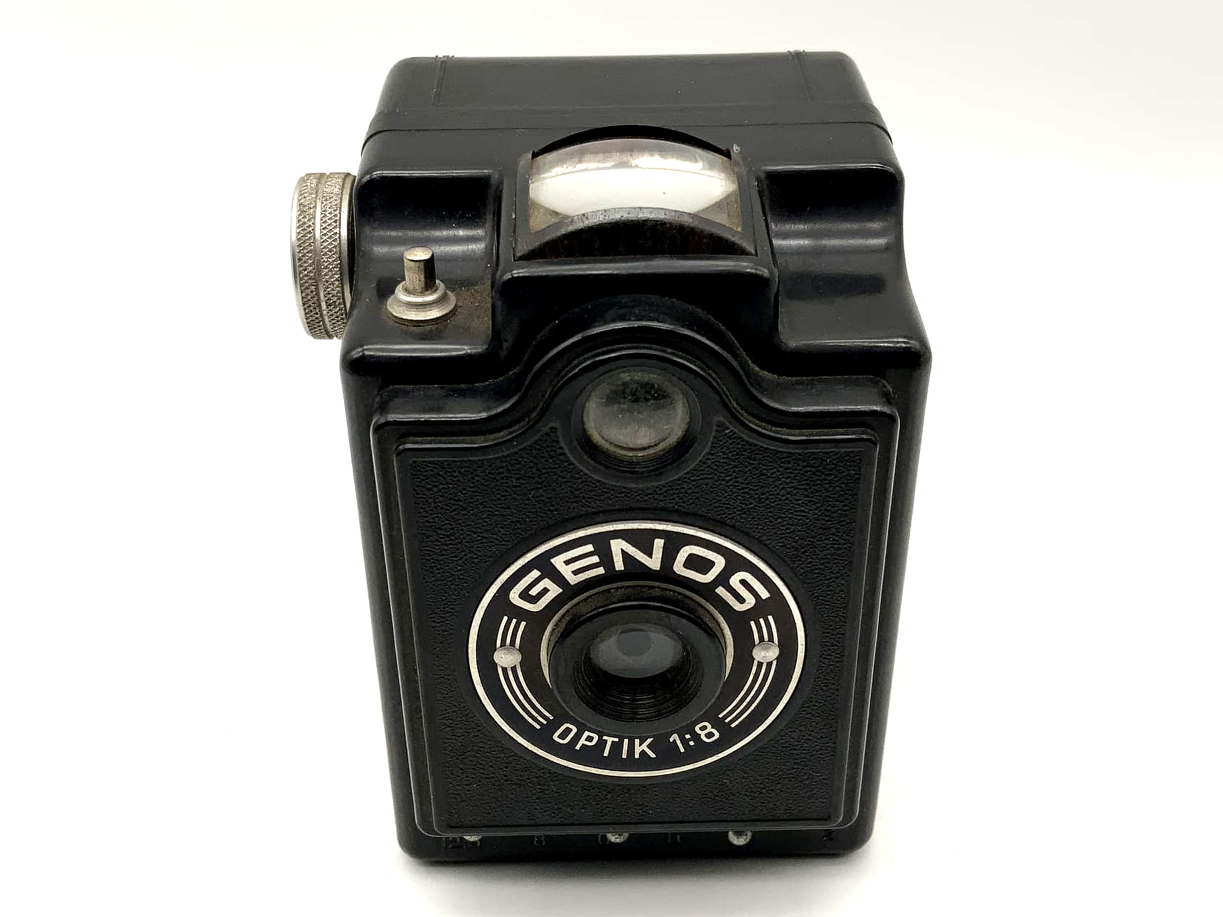 Genos Optik 1:8 Boxkamera Bakelit Rollfilm Analogkamera Camera