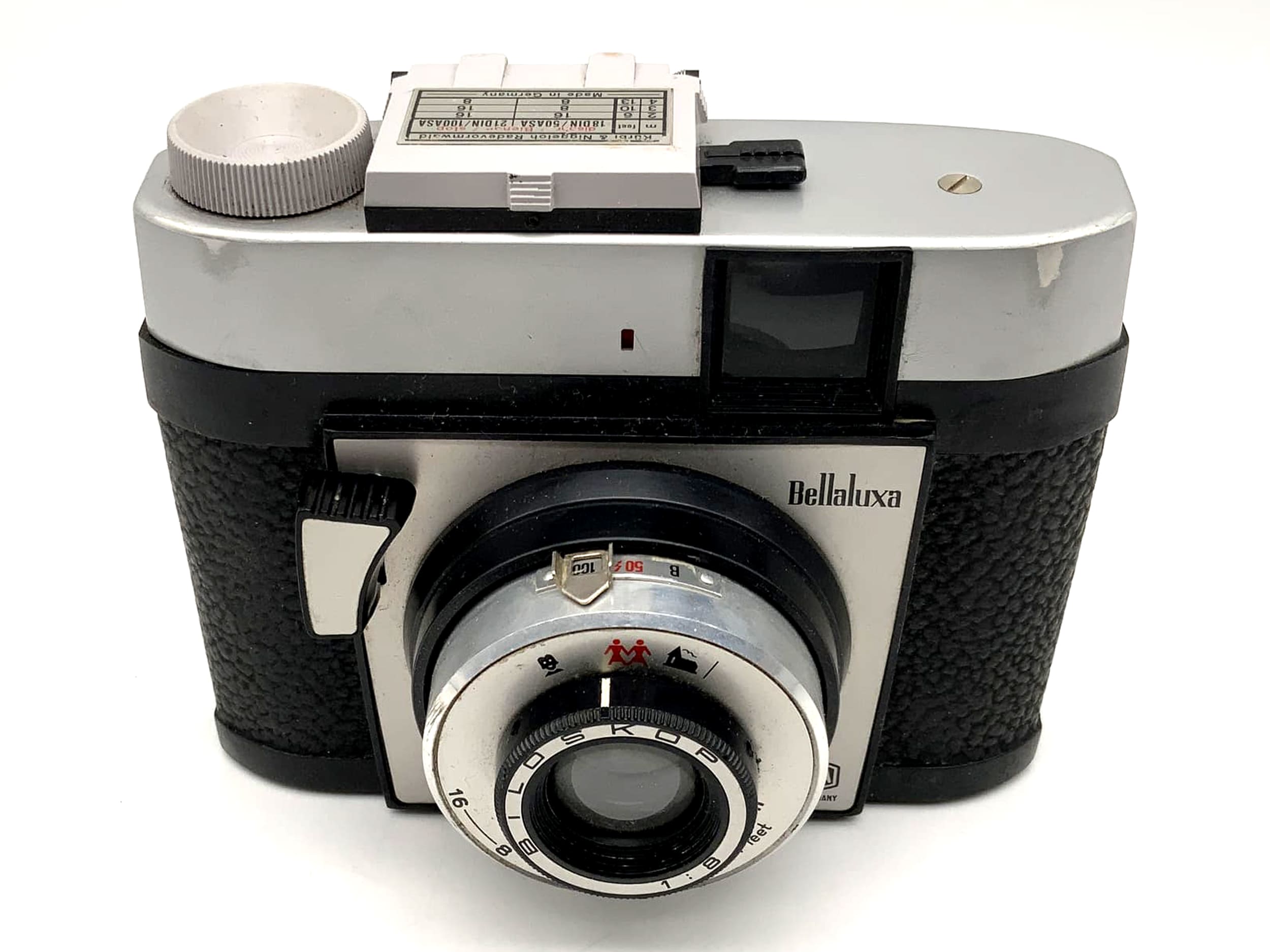 Bilora Bellaluxa Rollfilmkamera mit Biloskop 1:8 Rollfilm Analogkamera Camera
