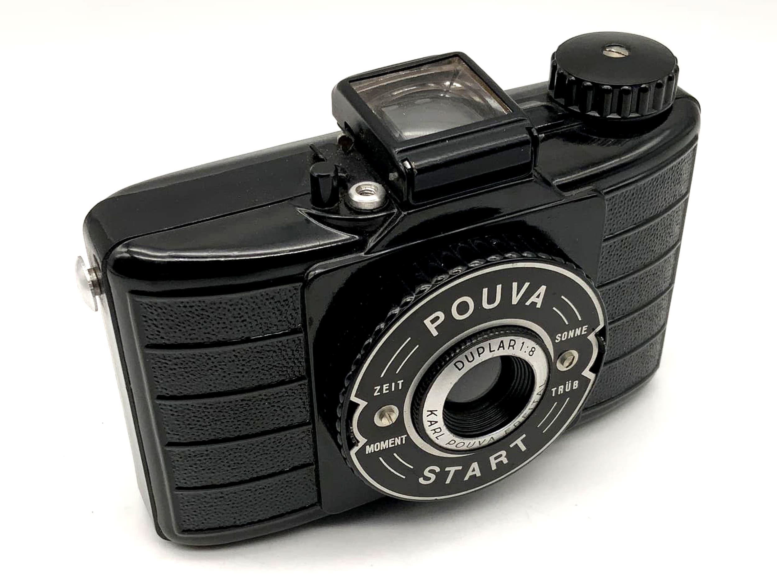 Pouva Start Rollfilmkamera mit Duplar 1:8 Bakelit Rollfilm Analogkamera Camera