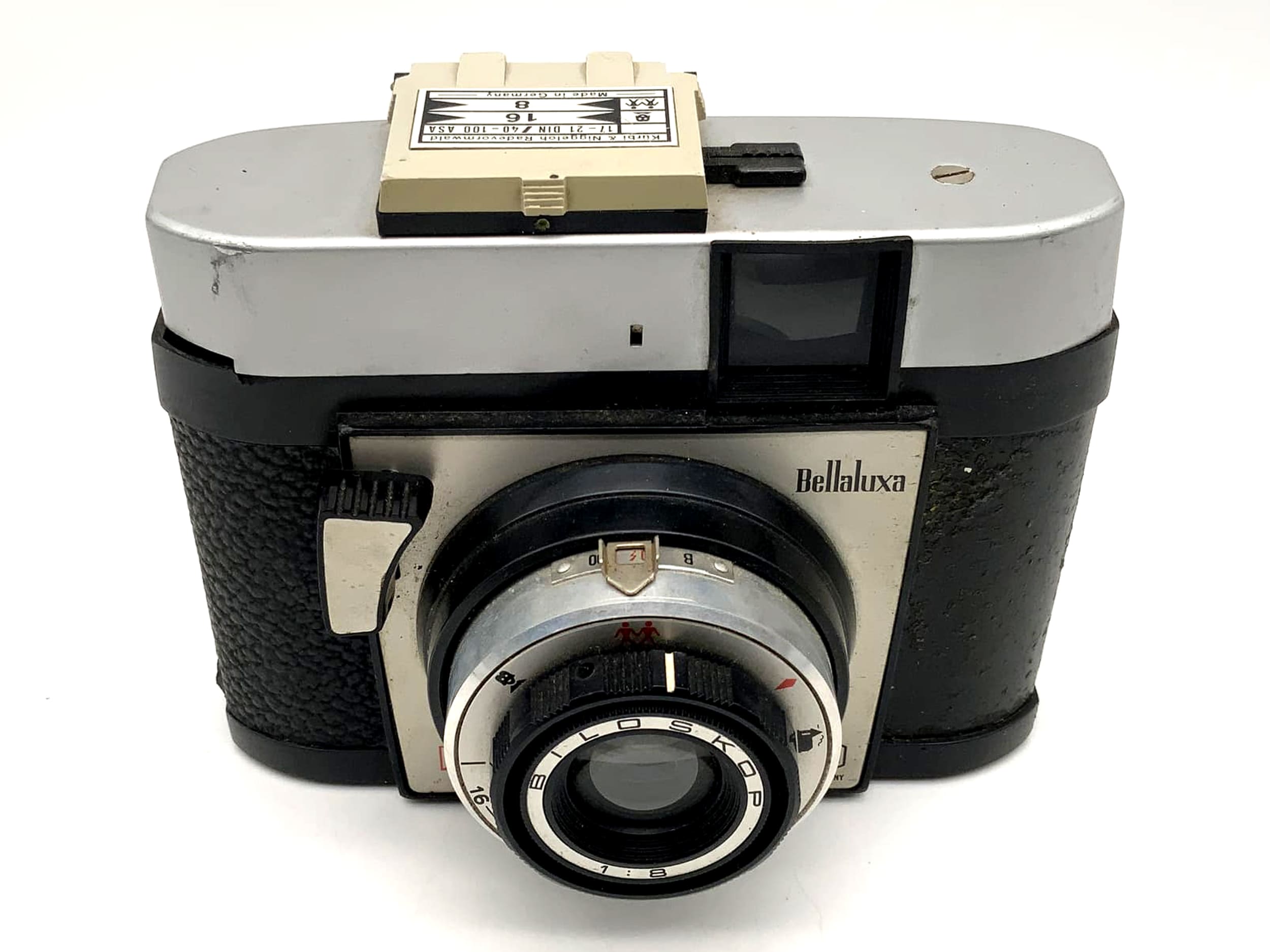 Bilora Bellaluxa Rollfilmkamera mit Biloskop 1:8 Rollfilm Analogkamera Camera