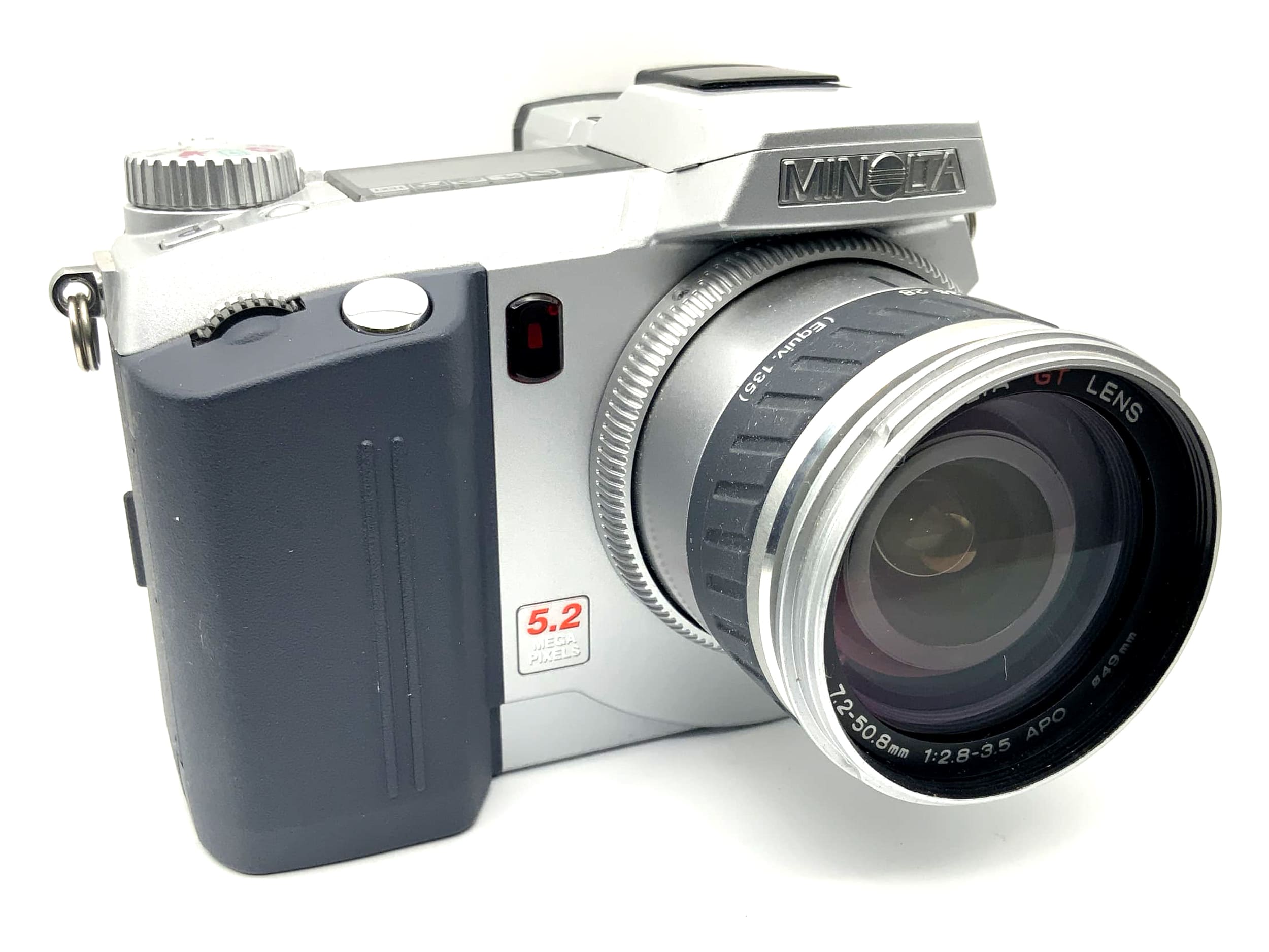Minolta Dimage 7 mit 7x Optical Zoom Lens GT 7.2-50.8mm 1:2.8-3.5 APO 5.2 MP