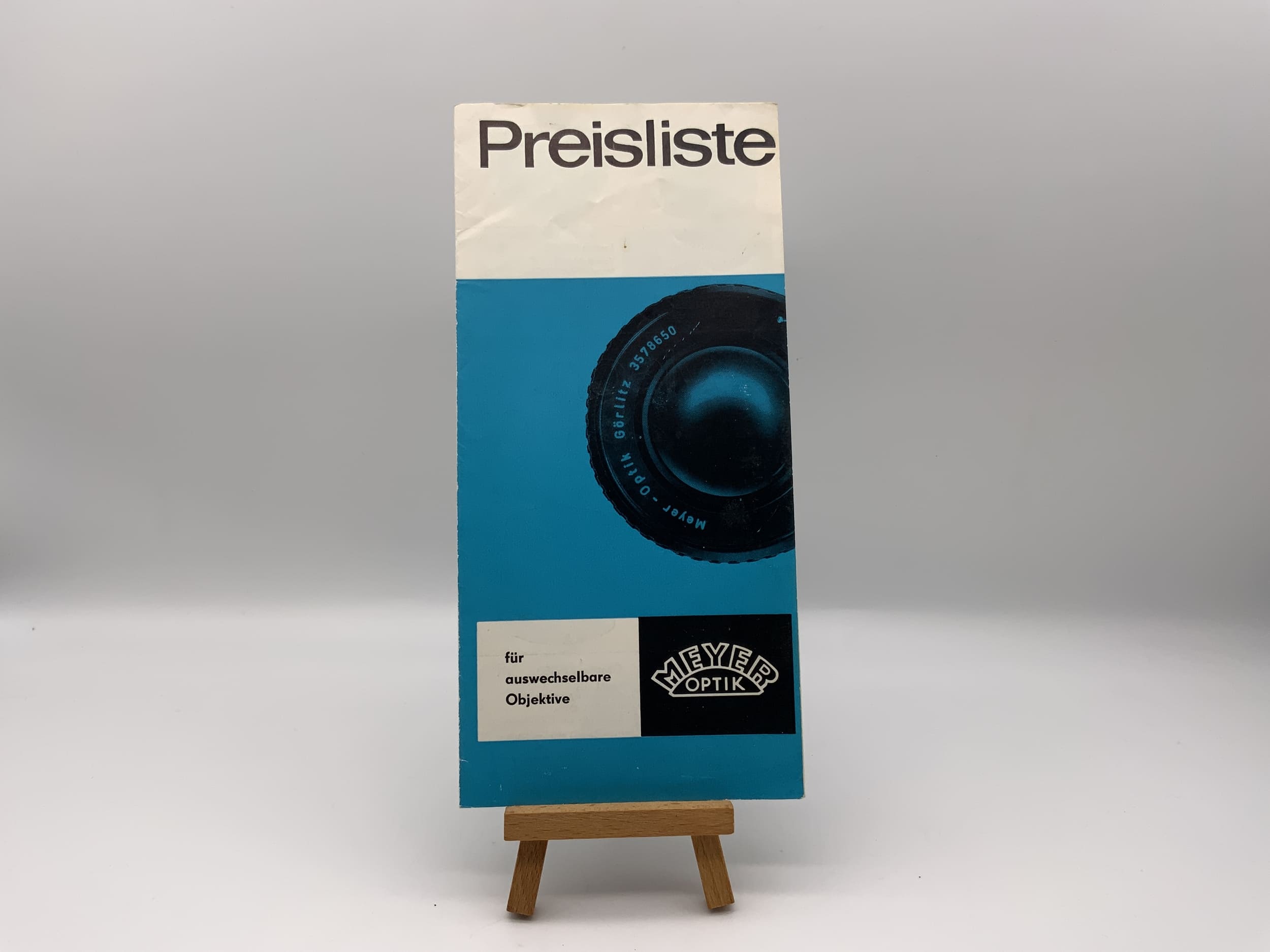Meyer Optik Preisliste für auswechselbare Objektive Katalog Deutsch
