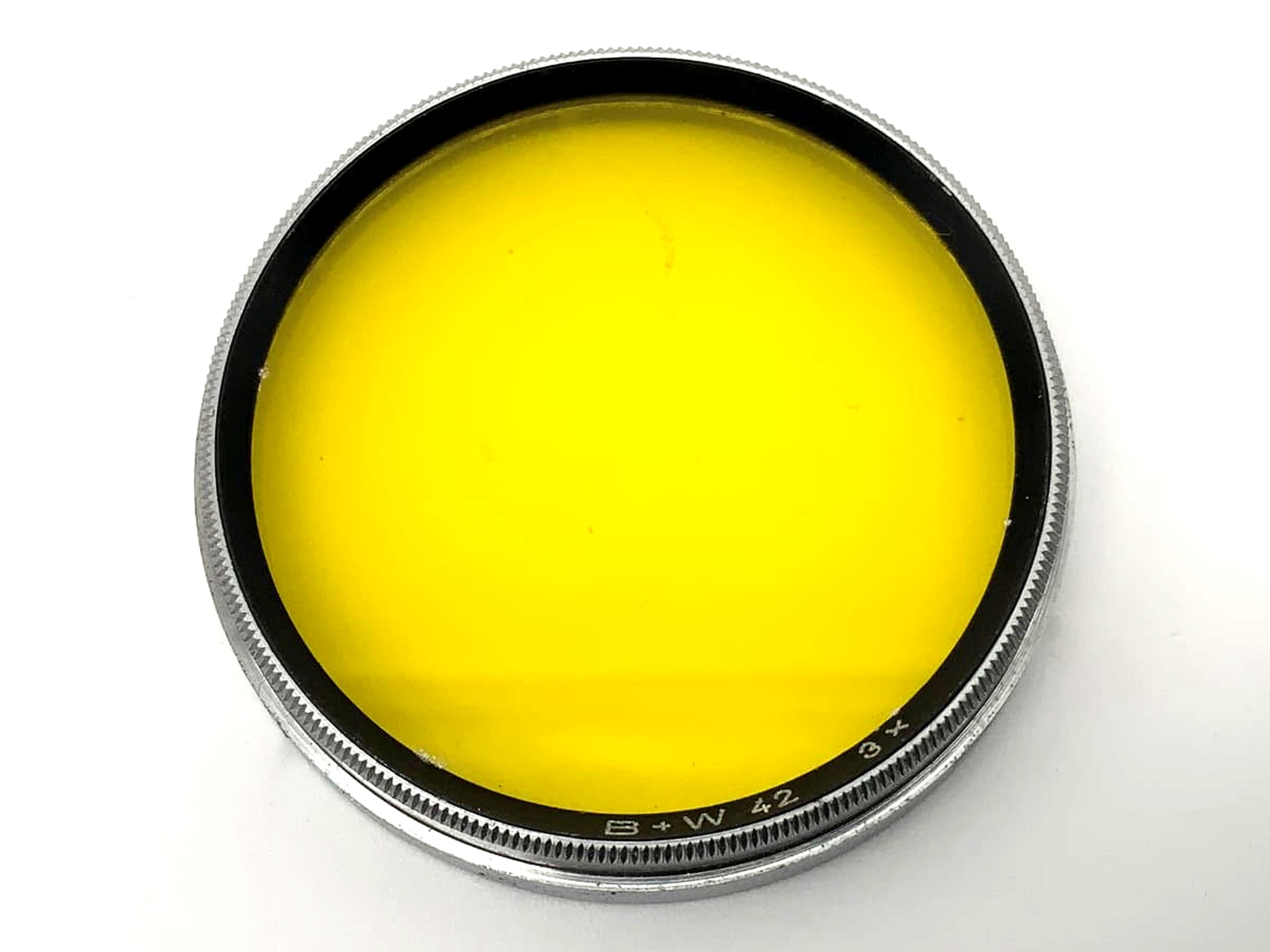 B+W Farbfilter 42mm Gelb 3x yellow Colorfilter Steckfilter Slip On