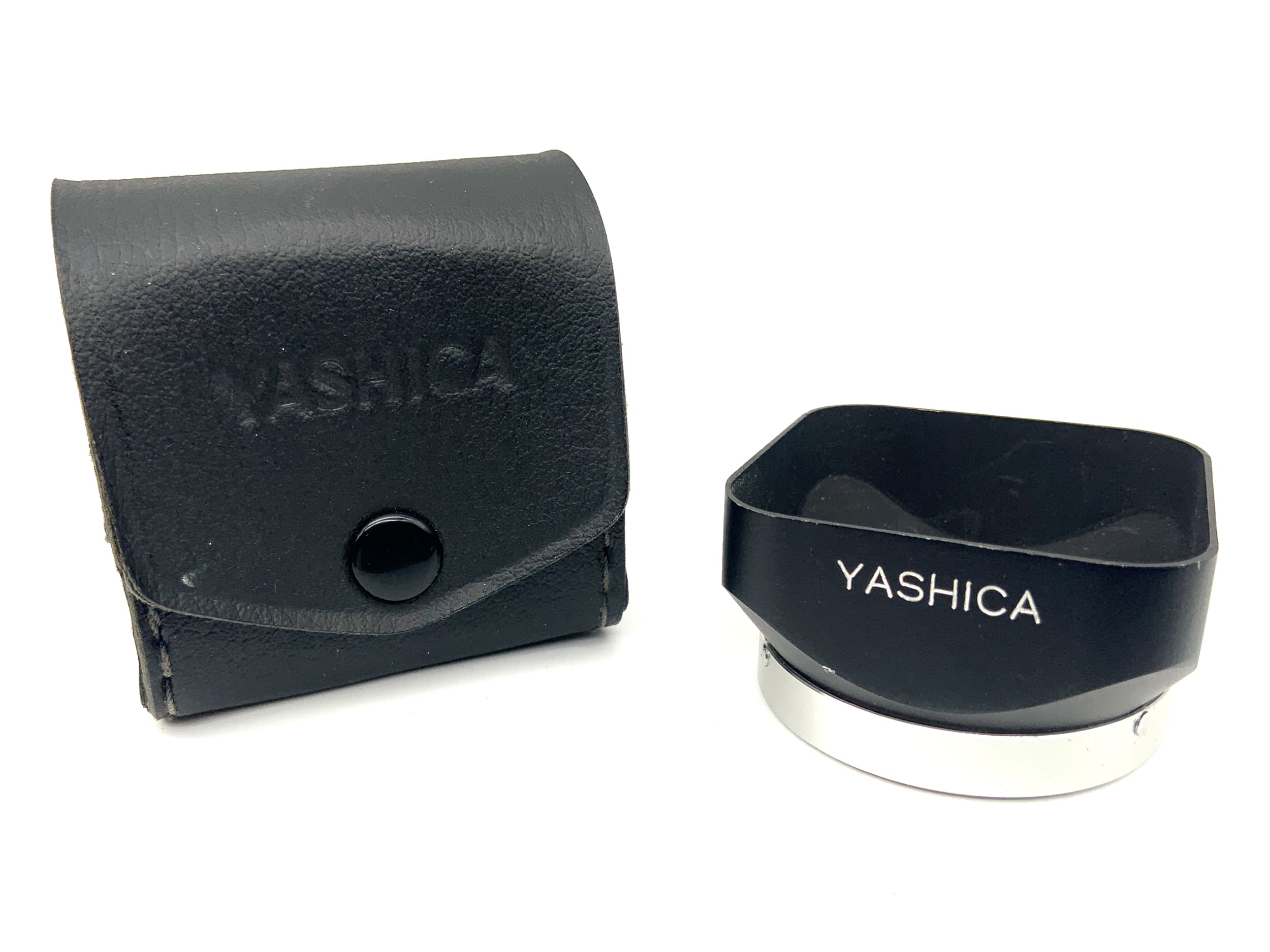 Yashica Mat 124G Gegenlichtblende Metall mit Tasche lenshood Sonnenblende