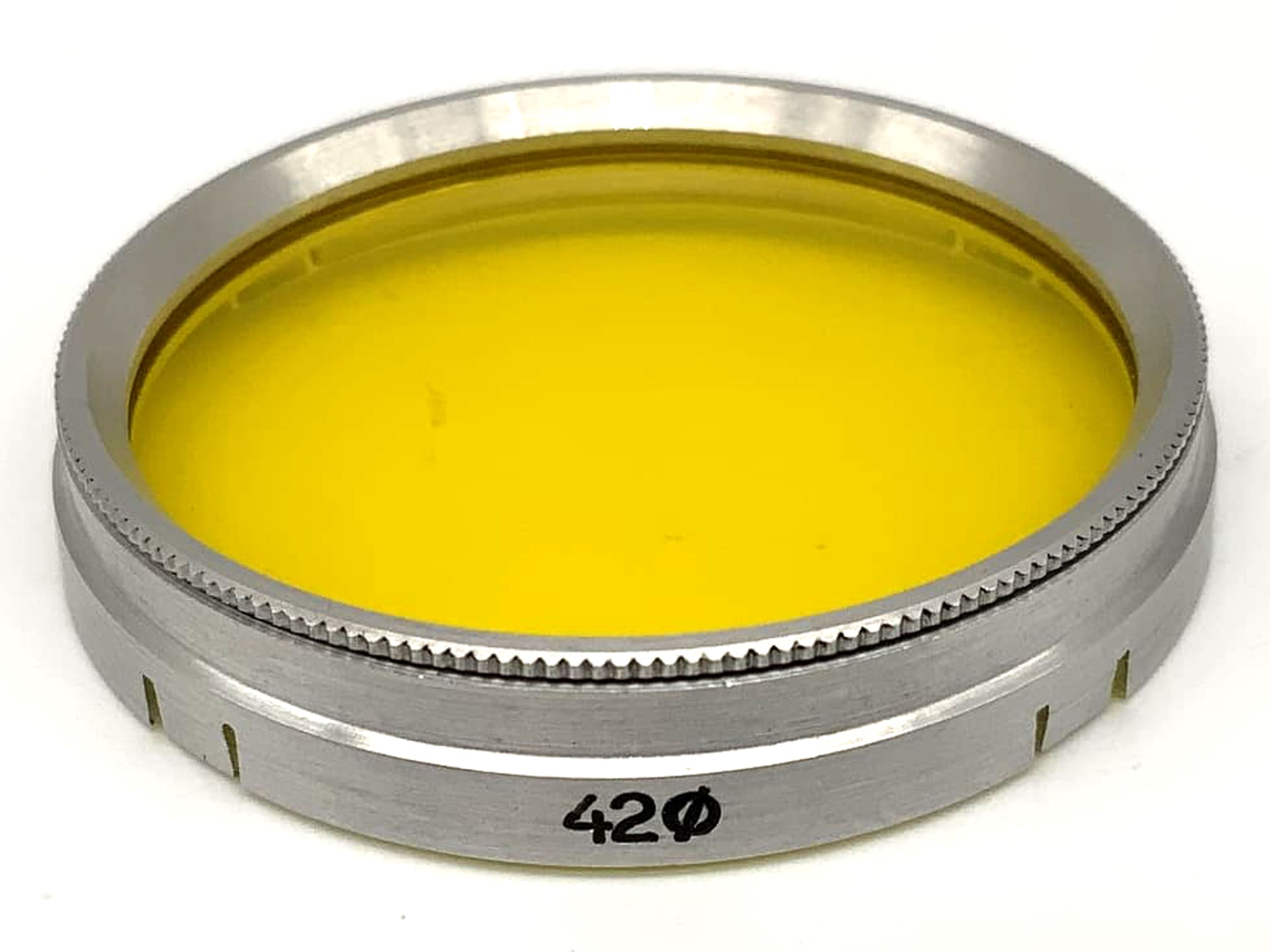 VEB Farbfilter 42mm Gelb Yellow colorfilter Steckfilter Slip On