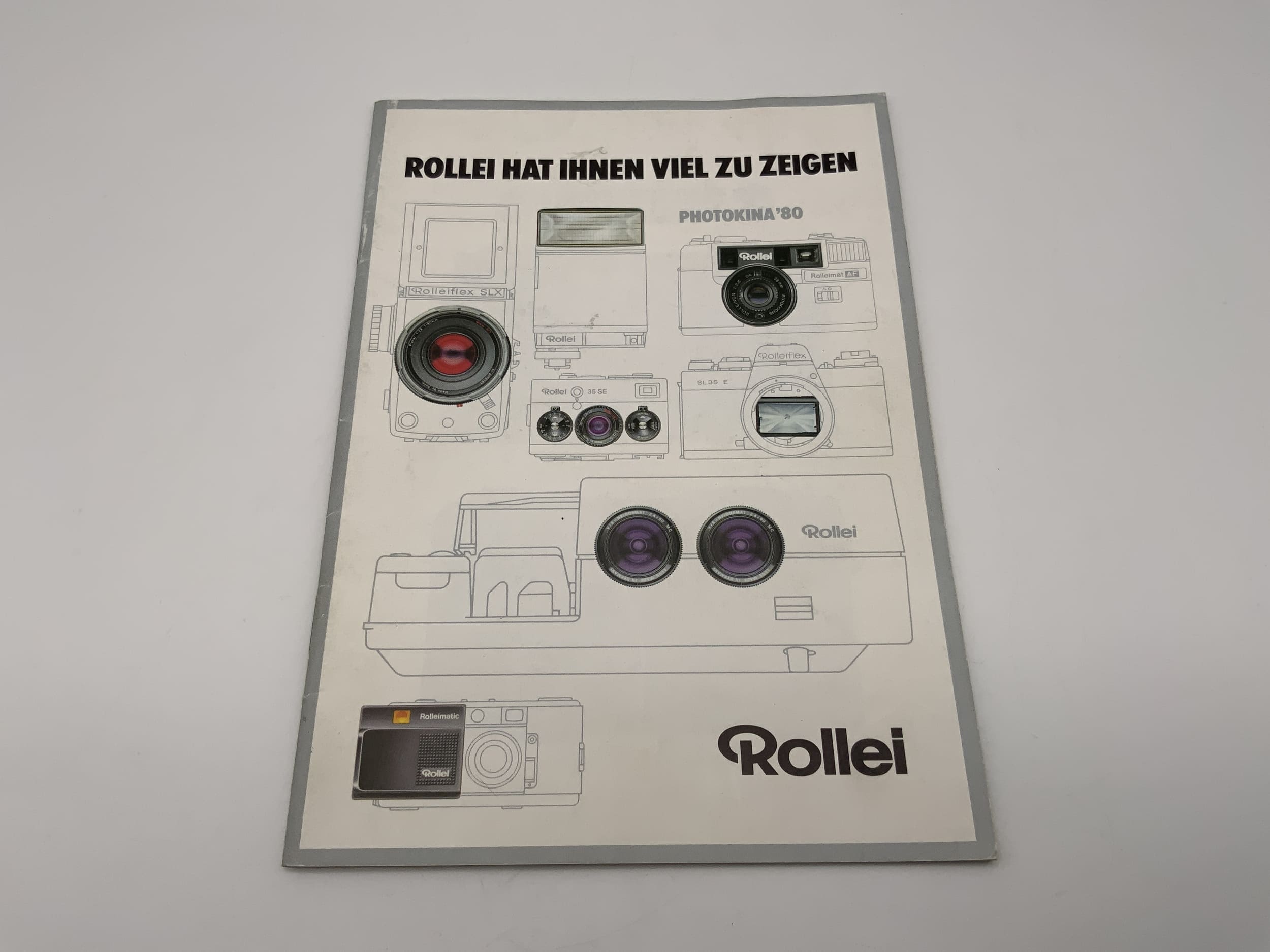 Rollei hat Ihnen viel zu zeigen Photokina 80 Anleitung Deutsch