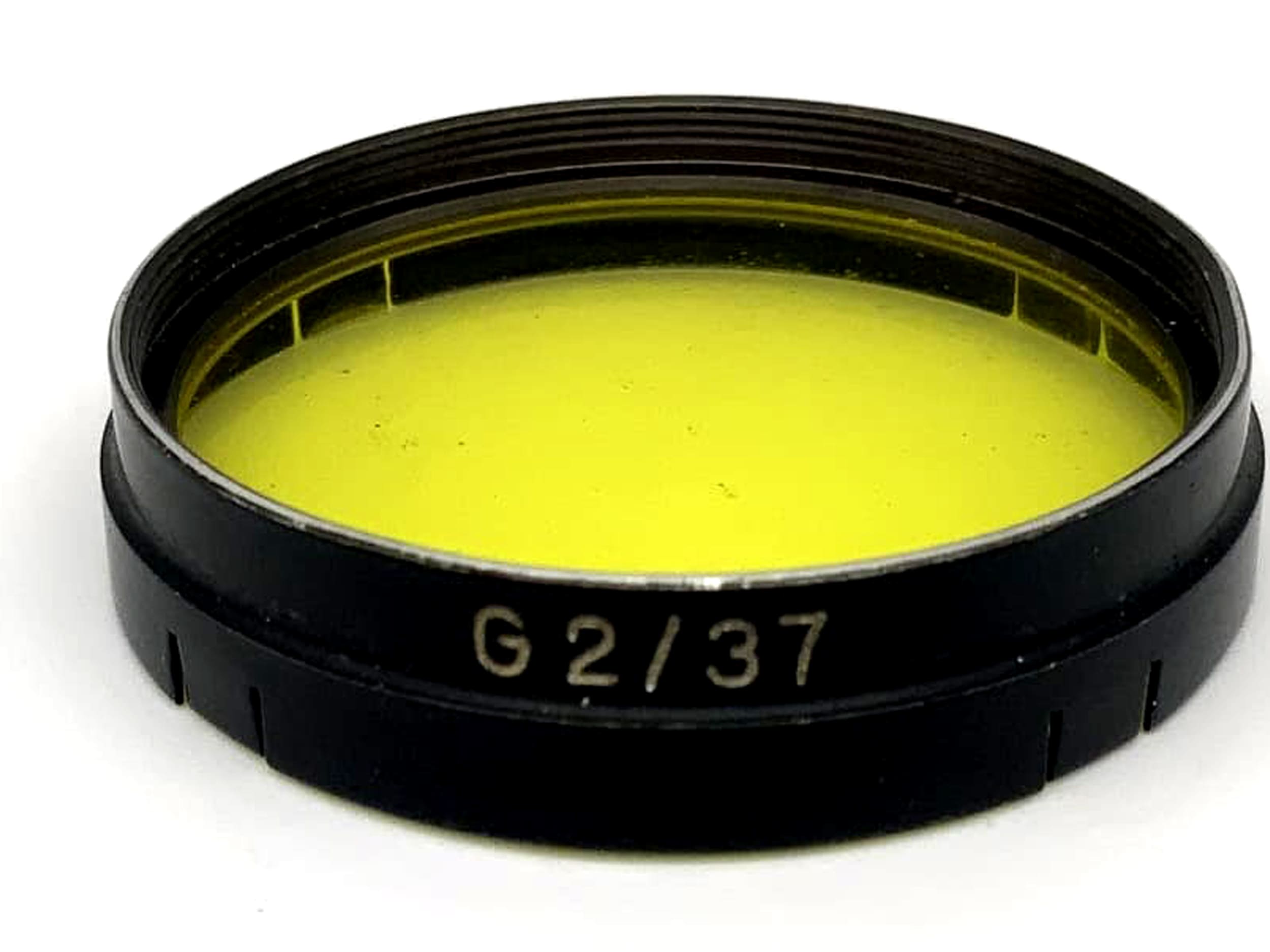 Carl Zeiss Farbfilter 37mm G2/37 Gelb Yellow colorfilter Steckfilter Slip On