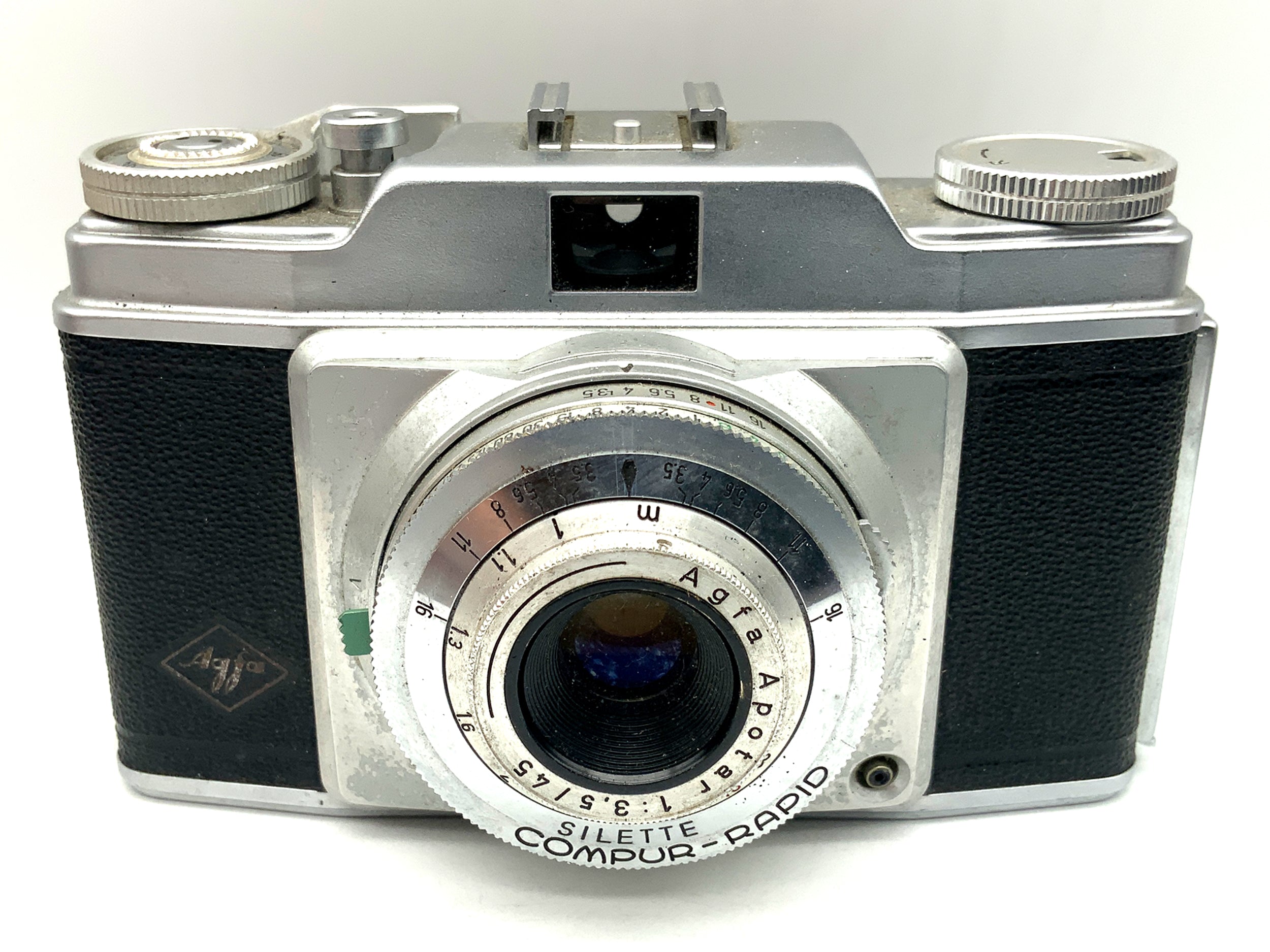 Agfa Silette Sucherkamera mit Apotar 1:3.5/45 Compur-Rapid Analogkamera