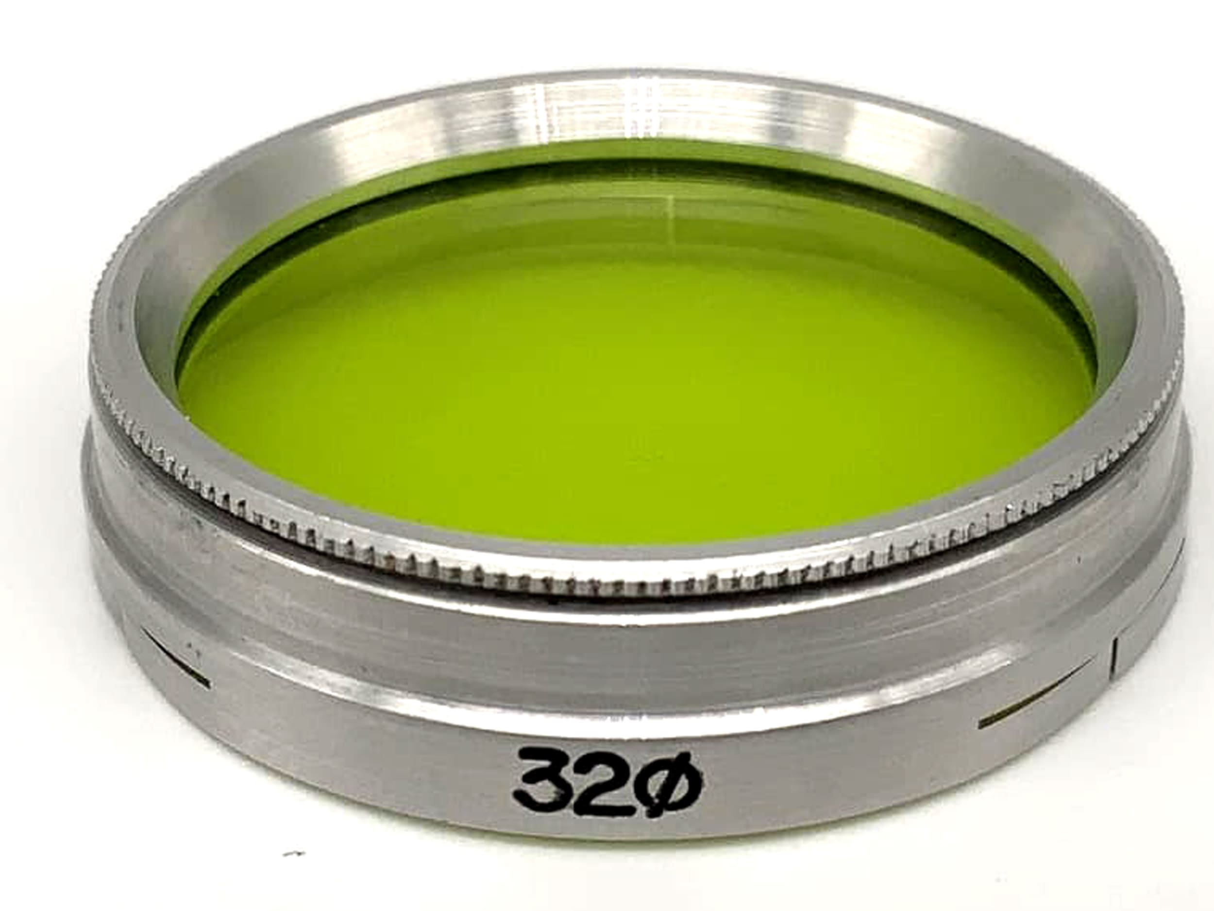 VEB Farbfilter 32mm Grün green colorfilter Steckfilter Slip On