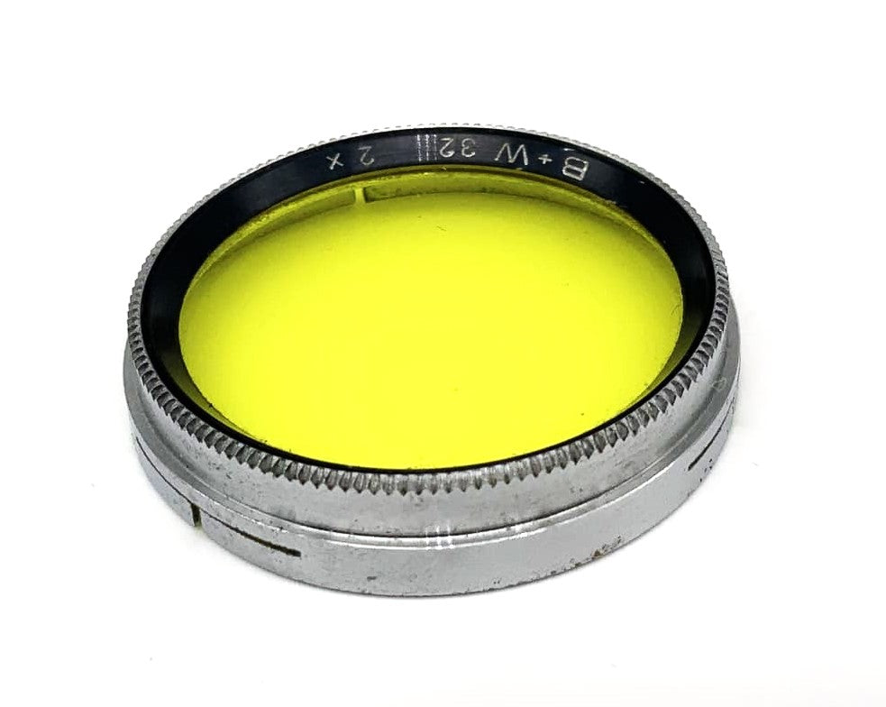 B+W Farbfilter 32mm 2x Gelb Yellow colorfilter Steckfilter Slip On
