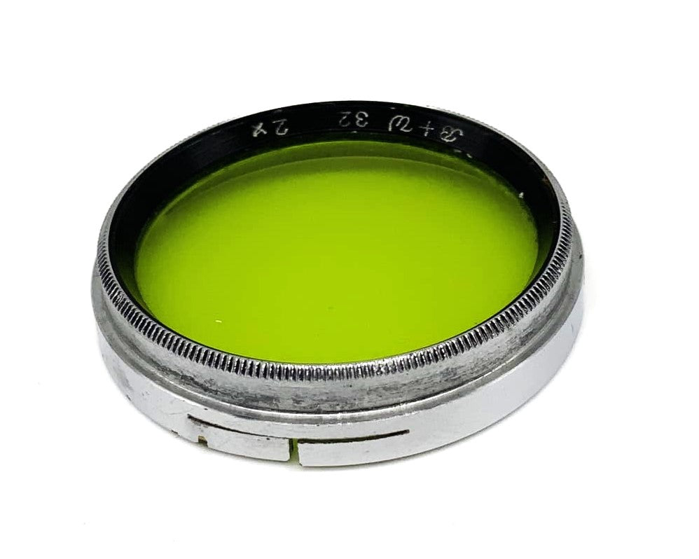 B+W Farbfilter 32mm Grün Green colorfilter 2x Steckfilter Slip On