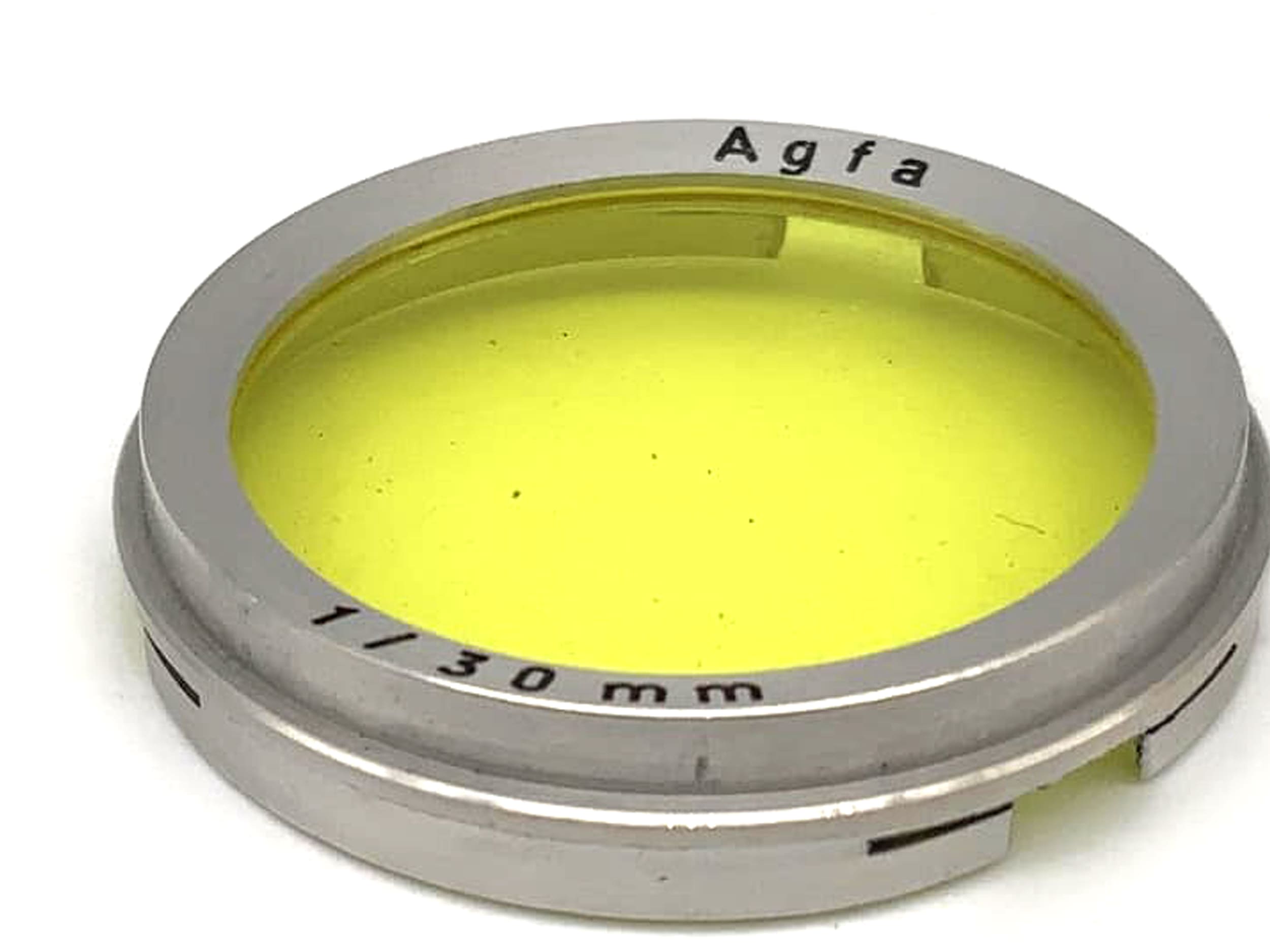 Agfa Farbfilter 30mm Gelb yellow colorfilter 1/30mm Steckfilter Slip On